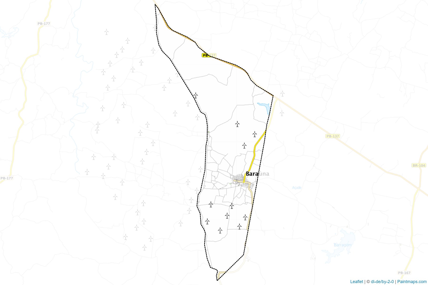 Barauna (Paraiba) Map Cropping Samples-1