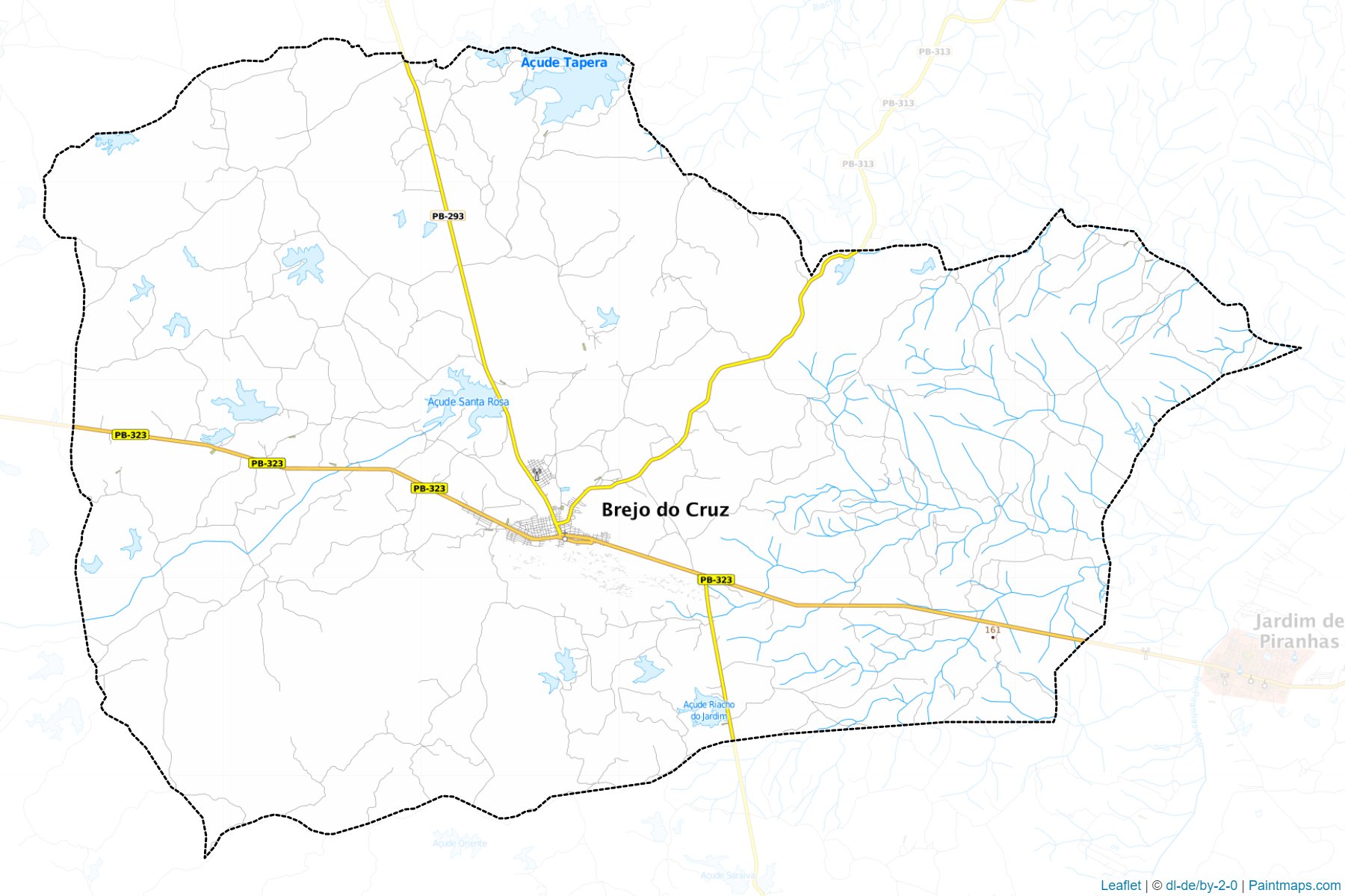 Muestras de recorte de mapas Brejo do Cruz (Paraiba)-1