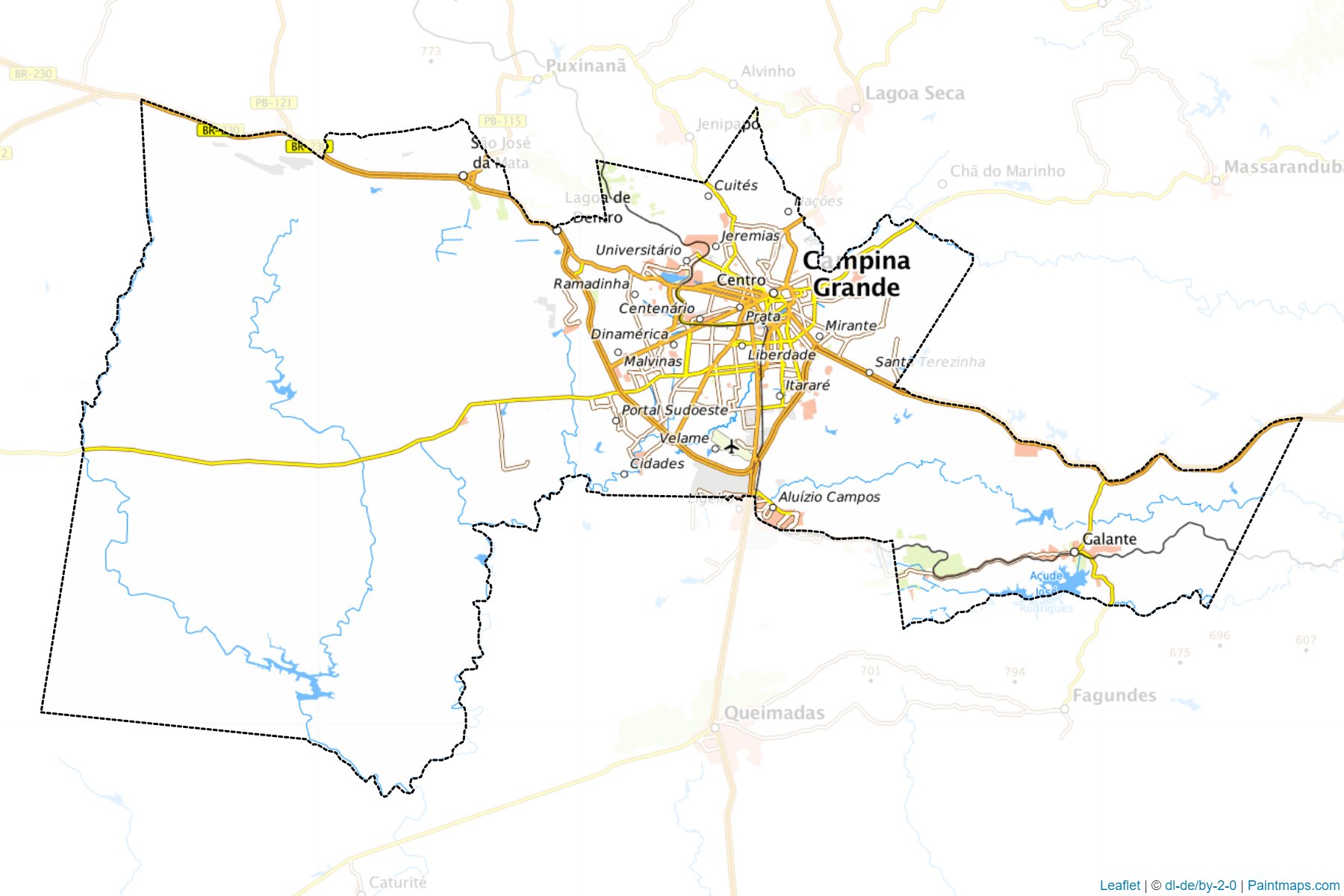 Campina Grande (Paraiba) Map Cropping Samples-1