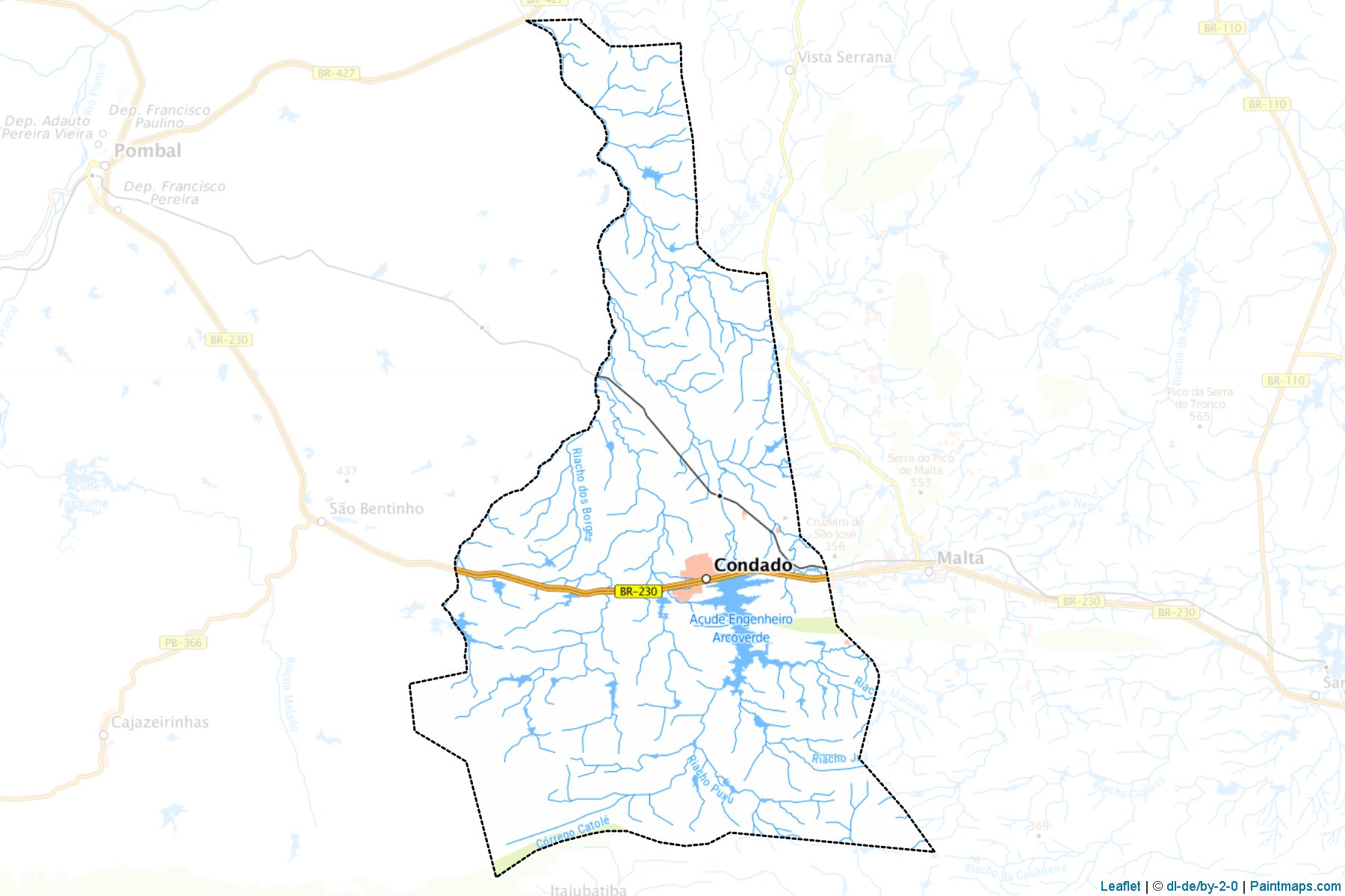 Muestras de recorte de mapas Condado (Paraiba)-1