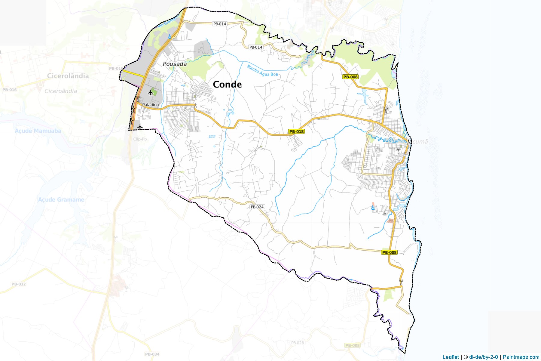 Muestras de recorte de mapas Conde (Paraiba)-1