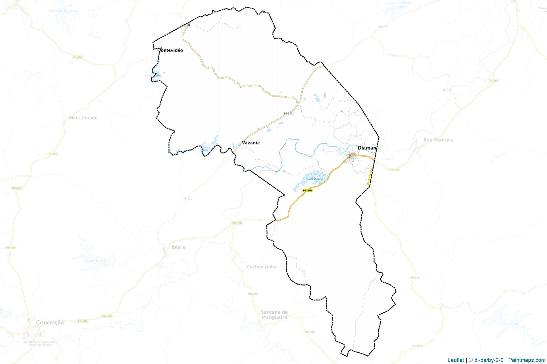 Muestras de recorte de mapas Diamante (Paraiba)-1