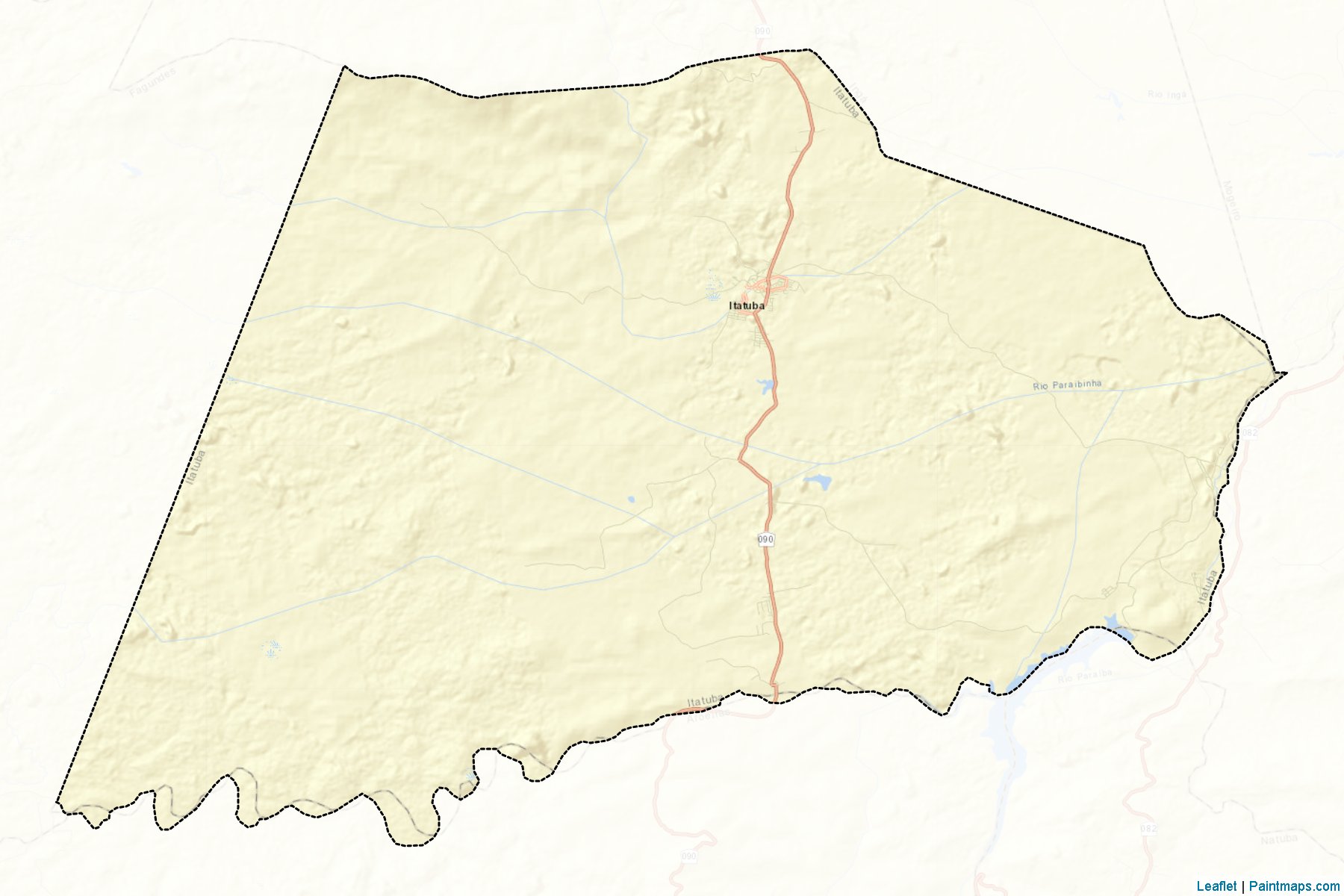 Muestras de recorte de mapas Itatuba (Paraiba)-2