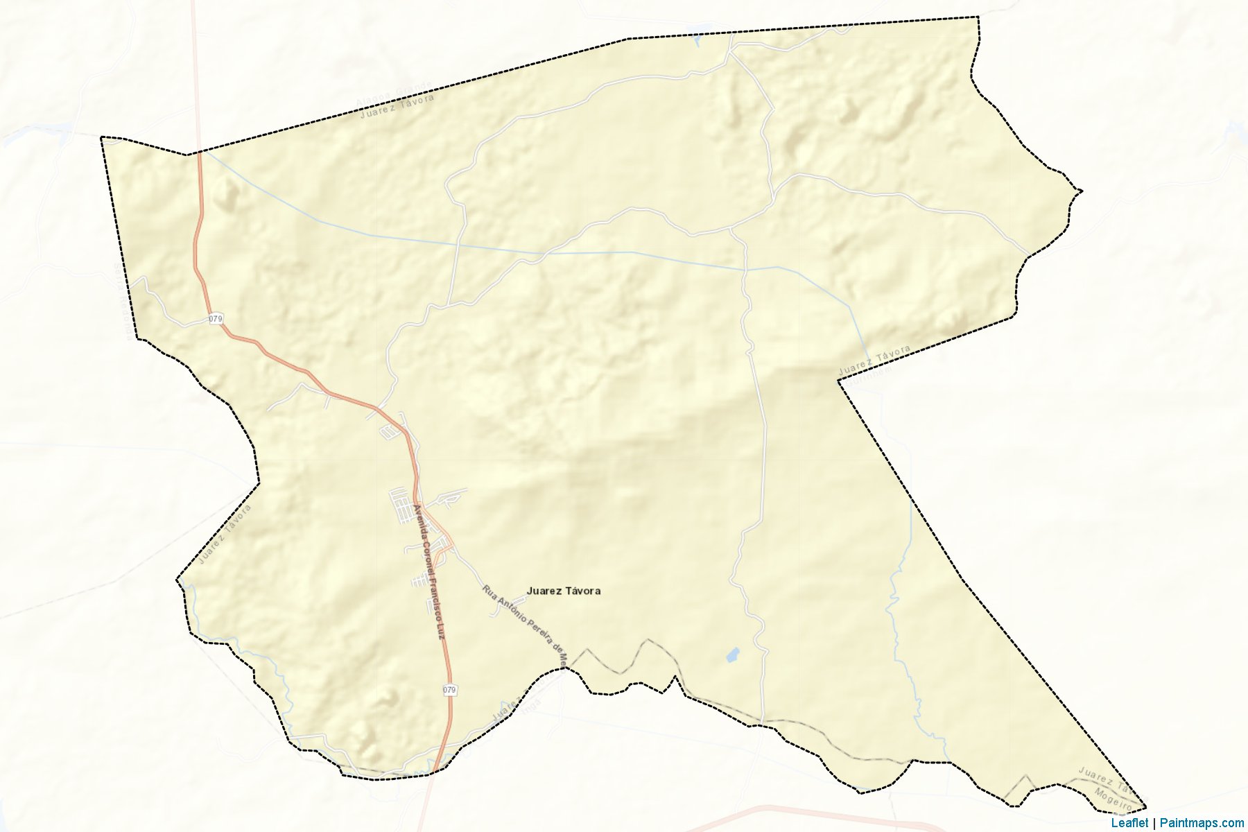 Juarez Tavora (Paraíba) Haritası Örnekleri-2