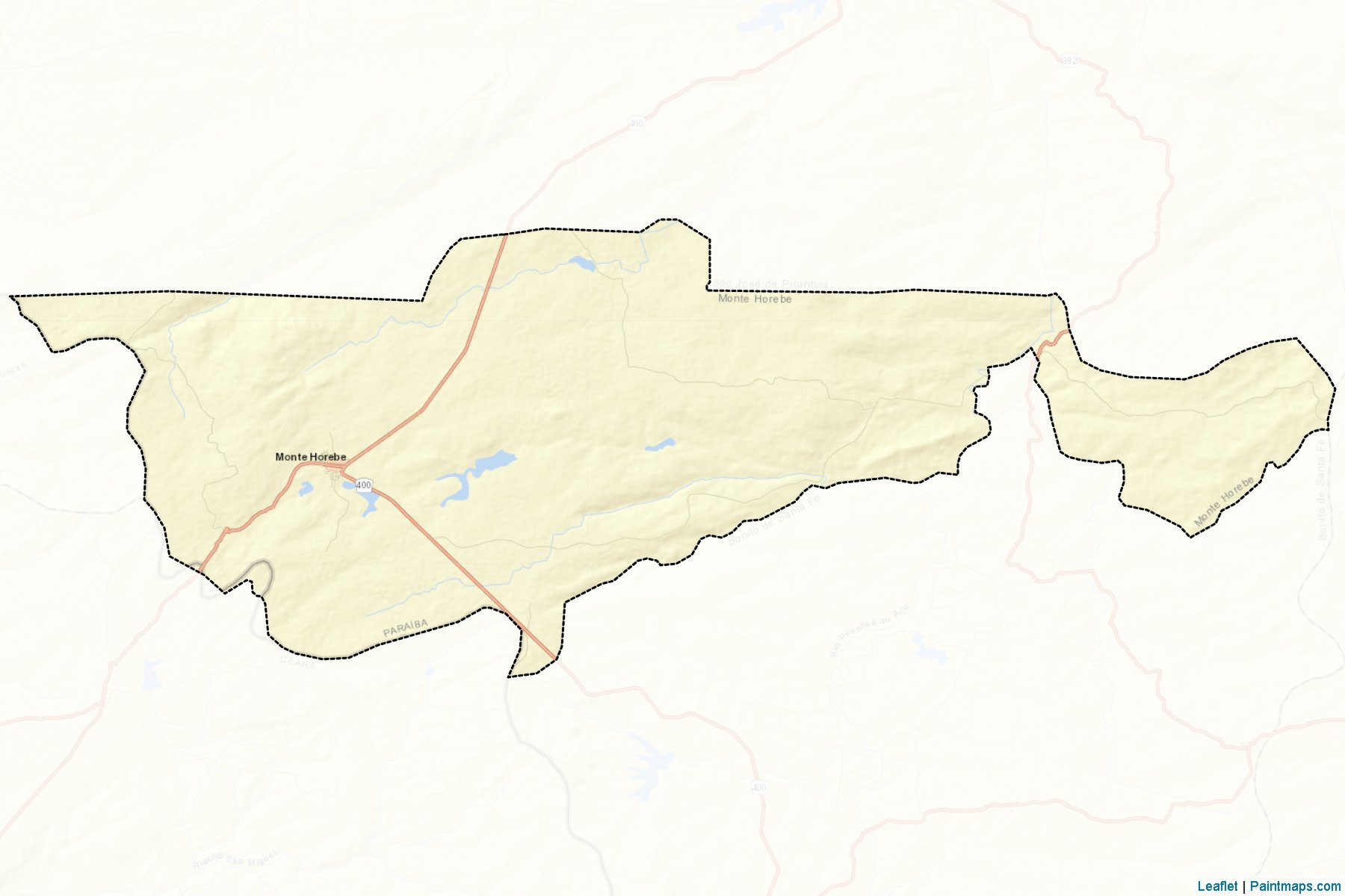 Muestras de recorte de mapas Monte Horebe (Paraiba)-2