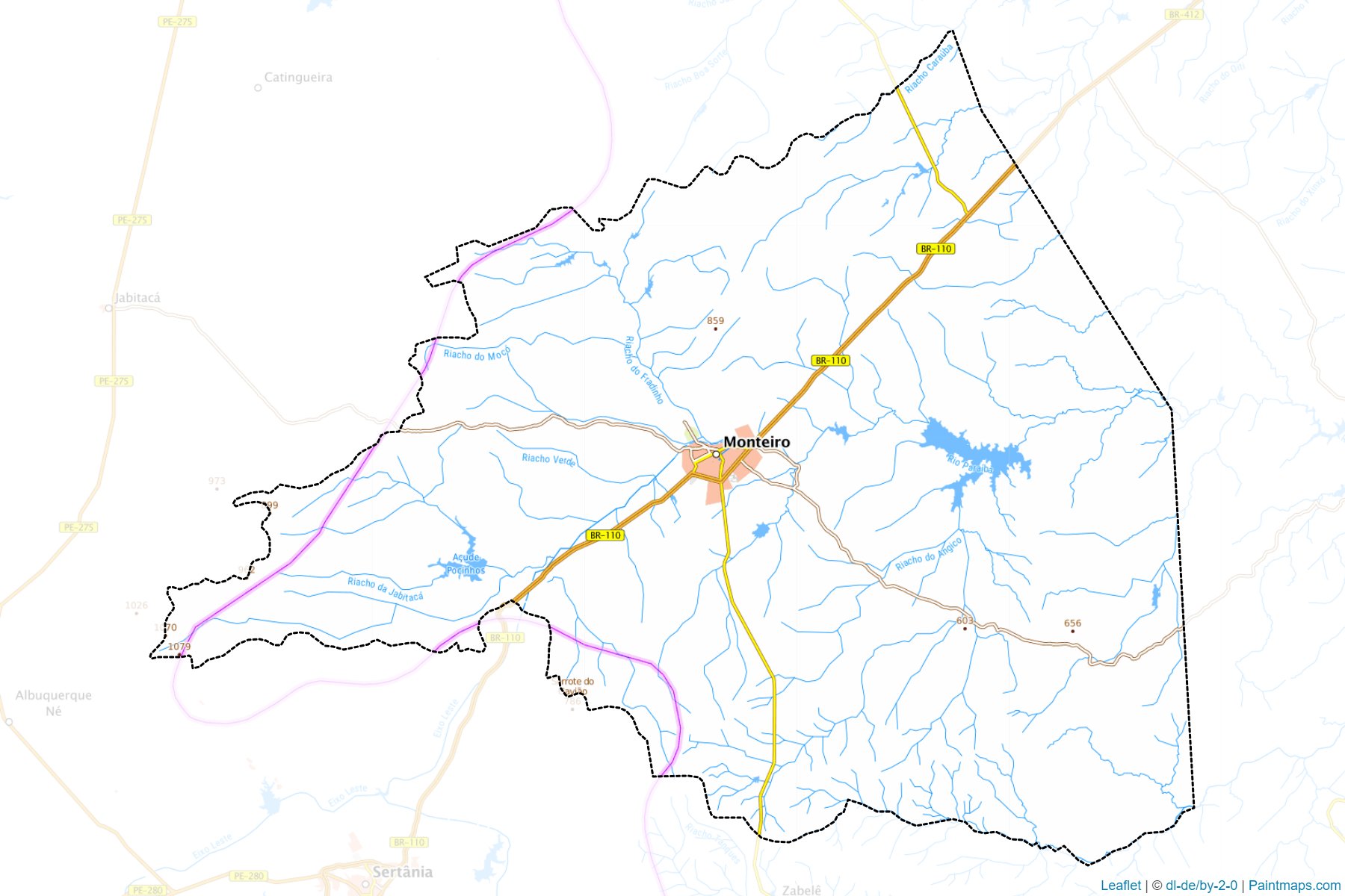 Monteiro (Paraiba) Map Cropping Samples-1