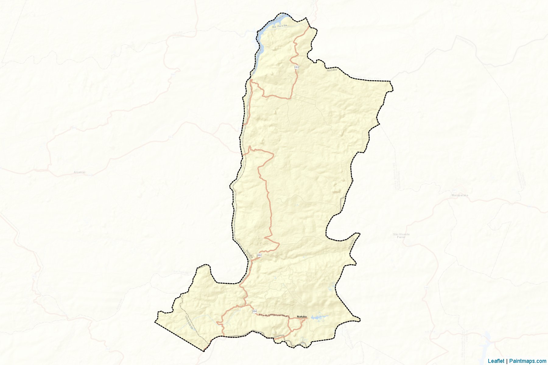 Muestras de recorte de mapas Natuba (Paraiba)-2