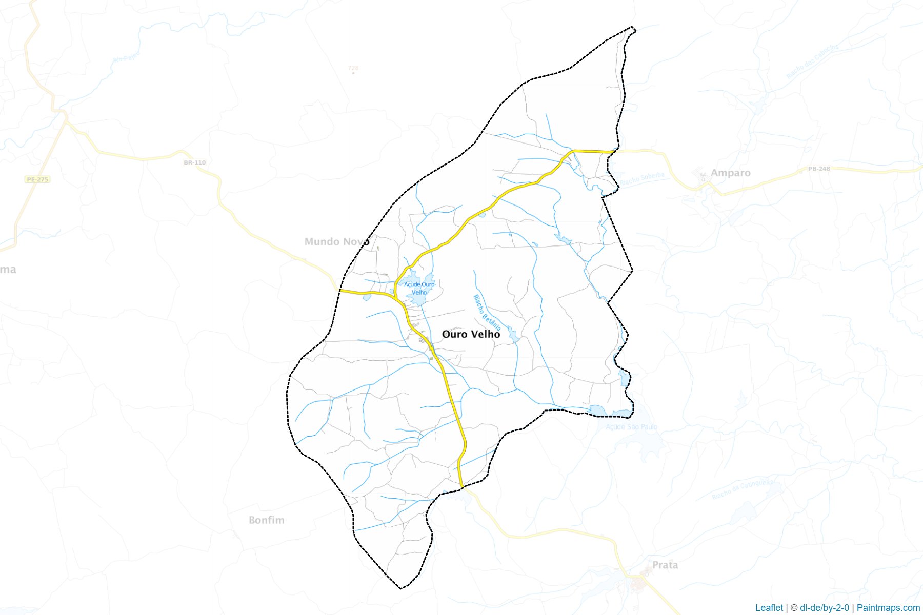 Ouro Velho (Paraiba) Map Cropping Samples-1