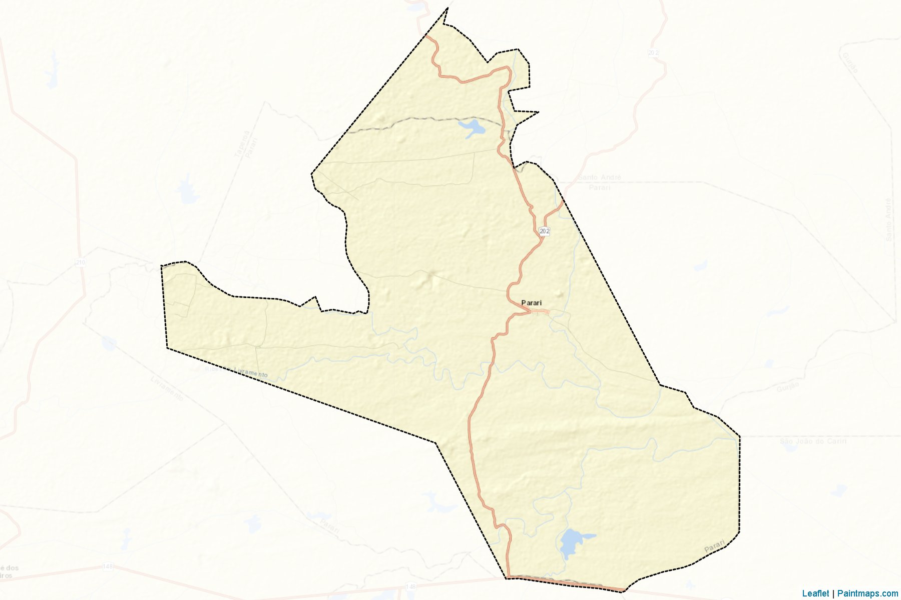 Muestras de recorte de mapas Parari (Paraiba)-2