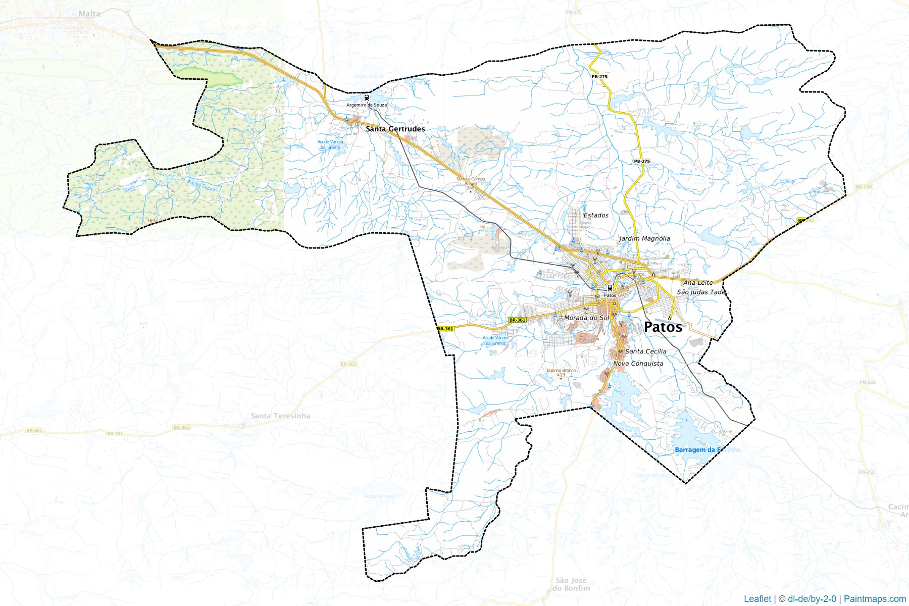 Patos (Paraiba) Map Cropping Samples-1