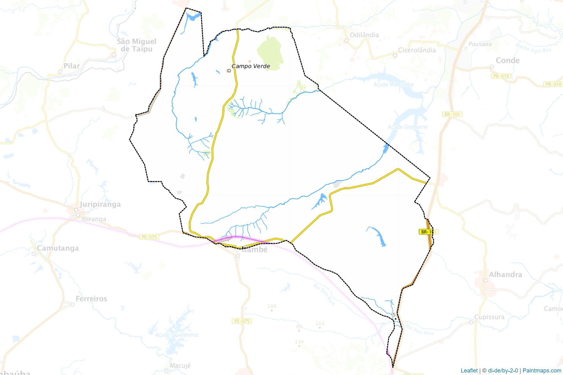 Muestras de recorte de mapas Pedras de Fogo (Paraiba)-1