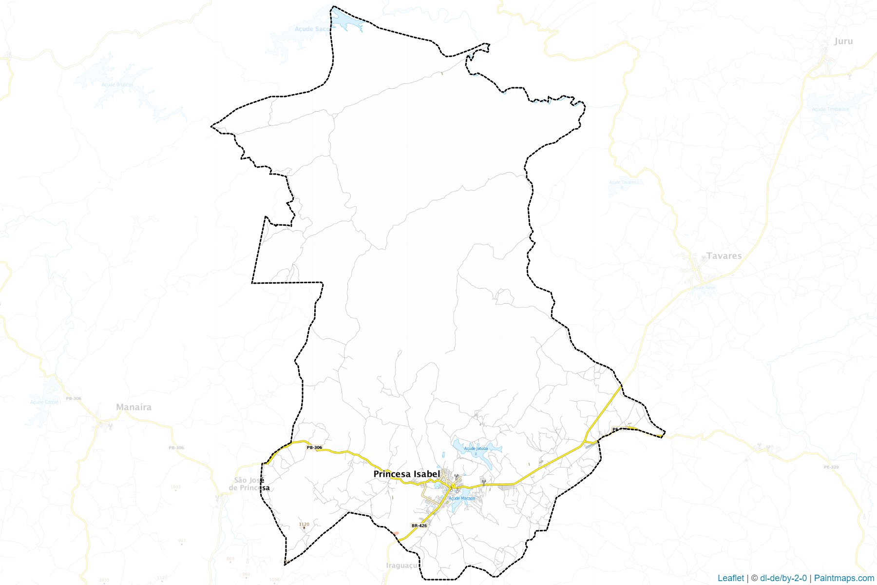 Muestras de recorte de mapas Princesa Isabel (Paraiba)-1