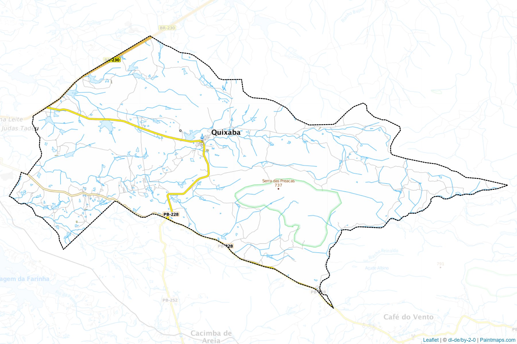 Quixaba (Paraiba) Map Cropping Samples-1