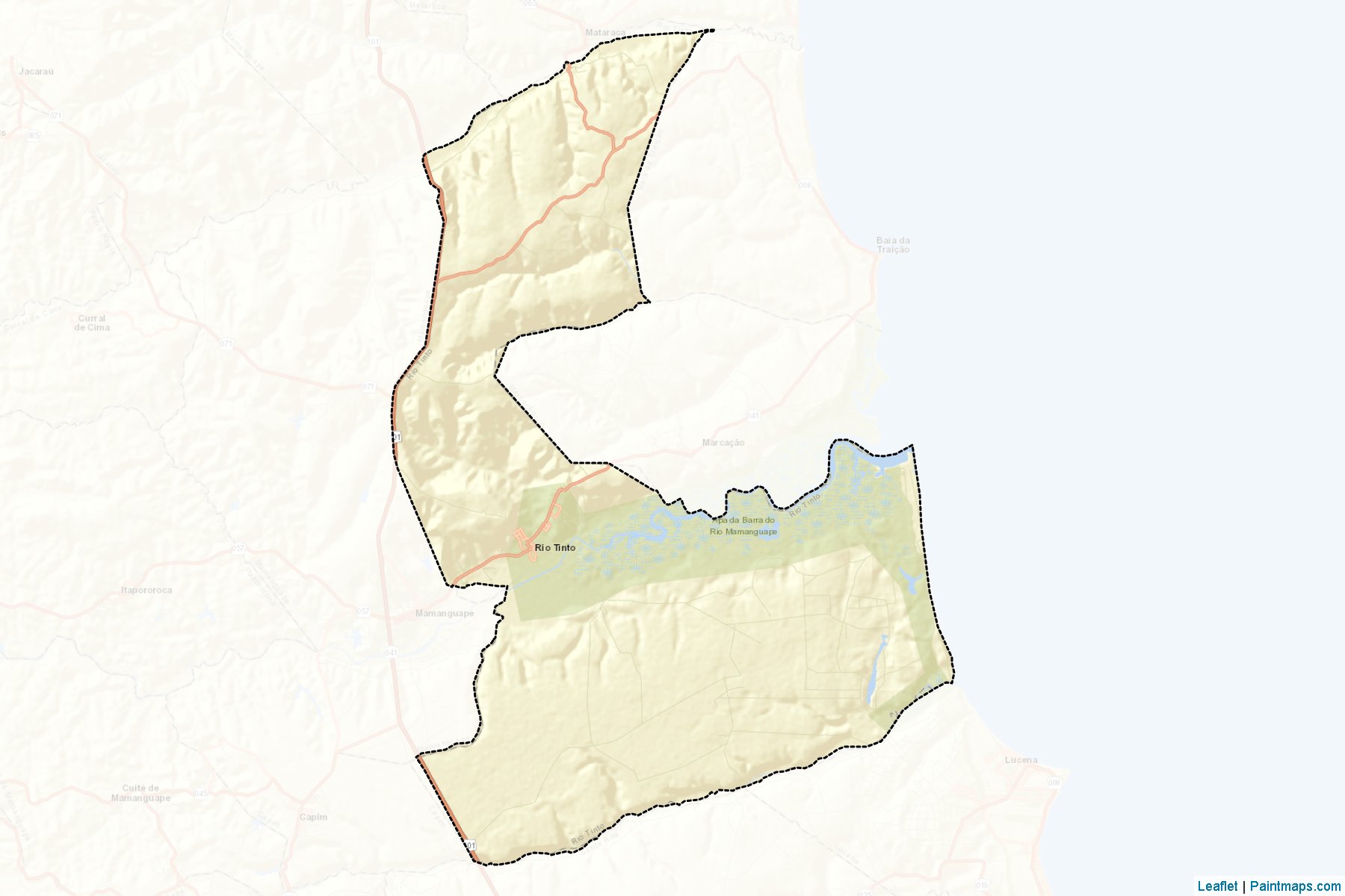 Muestras de recorte de mapas Rio Tinto (Paraiba)-2