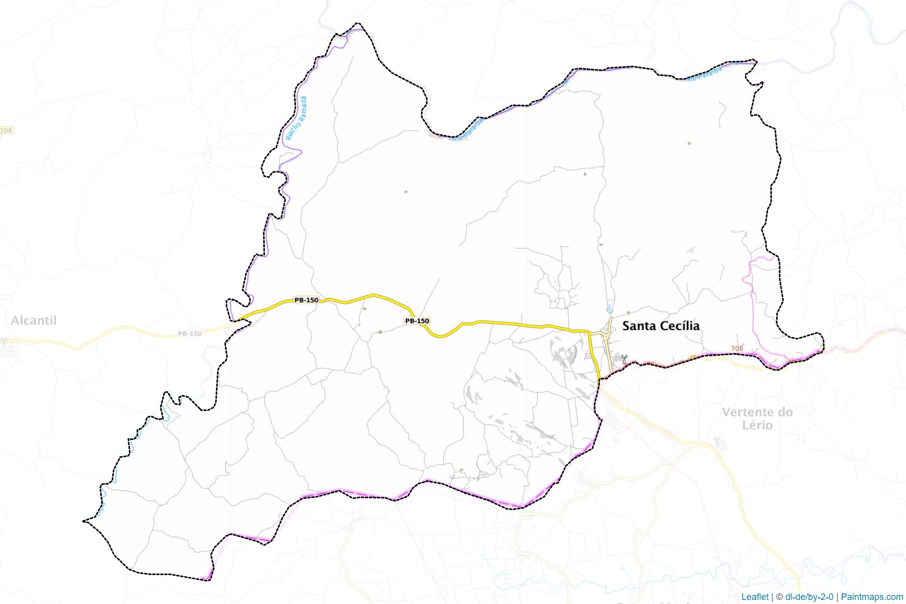 Santa Cecilia (Paraiba) Map Cropping Samples-1