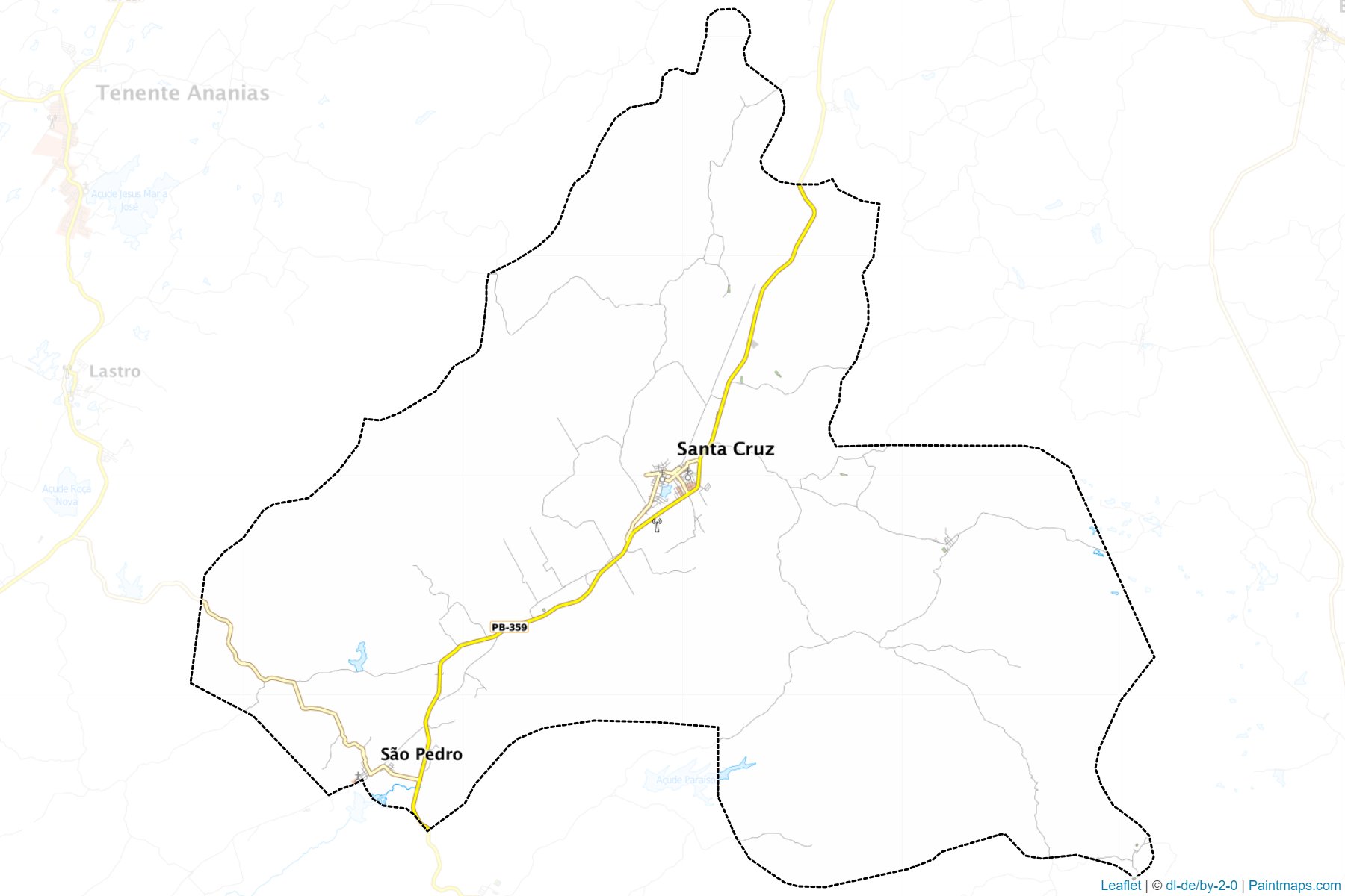 Muestras de recorte de mapas Santa Cruz (Paraiba)-1