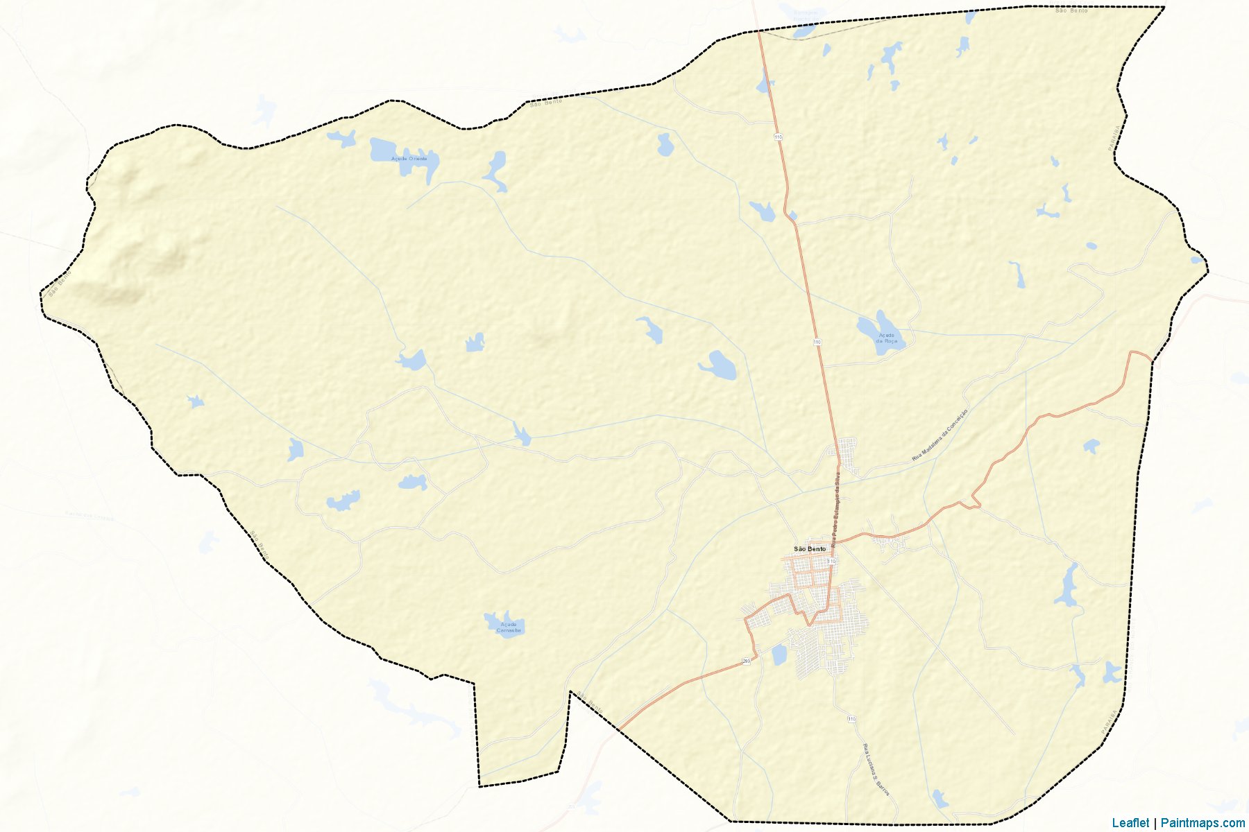 Muestras de recorte de mapas Sao Bento (Paraiba)-2