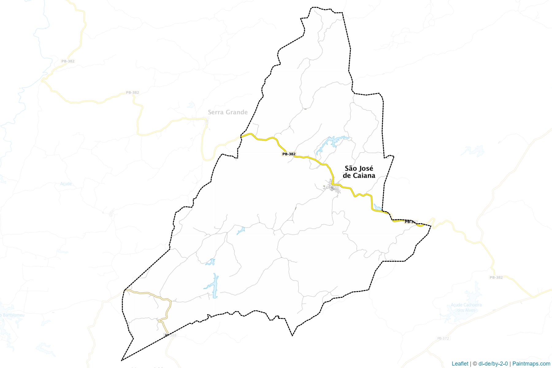 Muestras de recorte de mapas Sao Jose de Caiana (Paraiba)-1