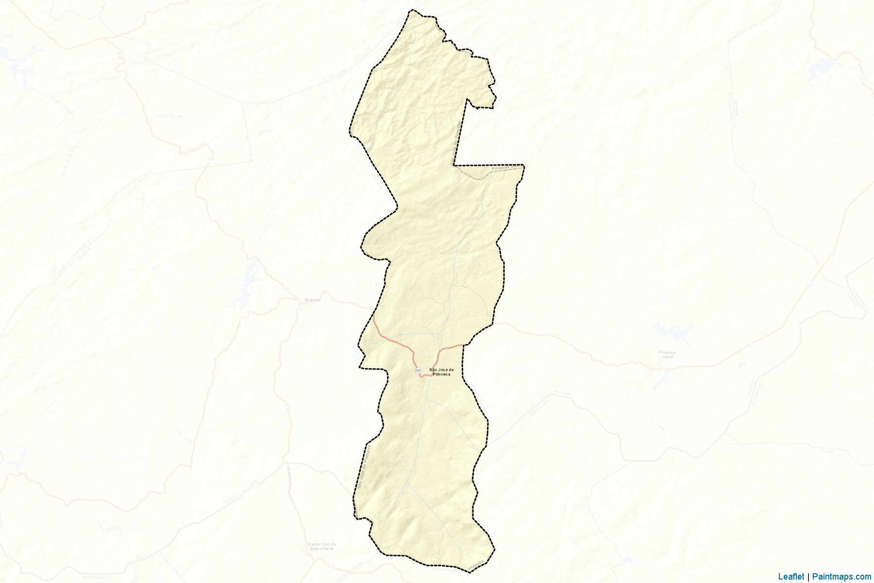 Muestras de recorte de mapas Sao Jose de Princesa (Paraiba)-2