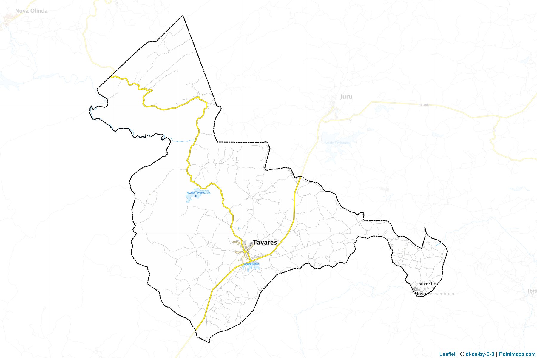 Muestras de recorte de mapas Tavares (Paraiba)-1