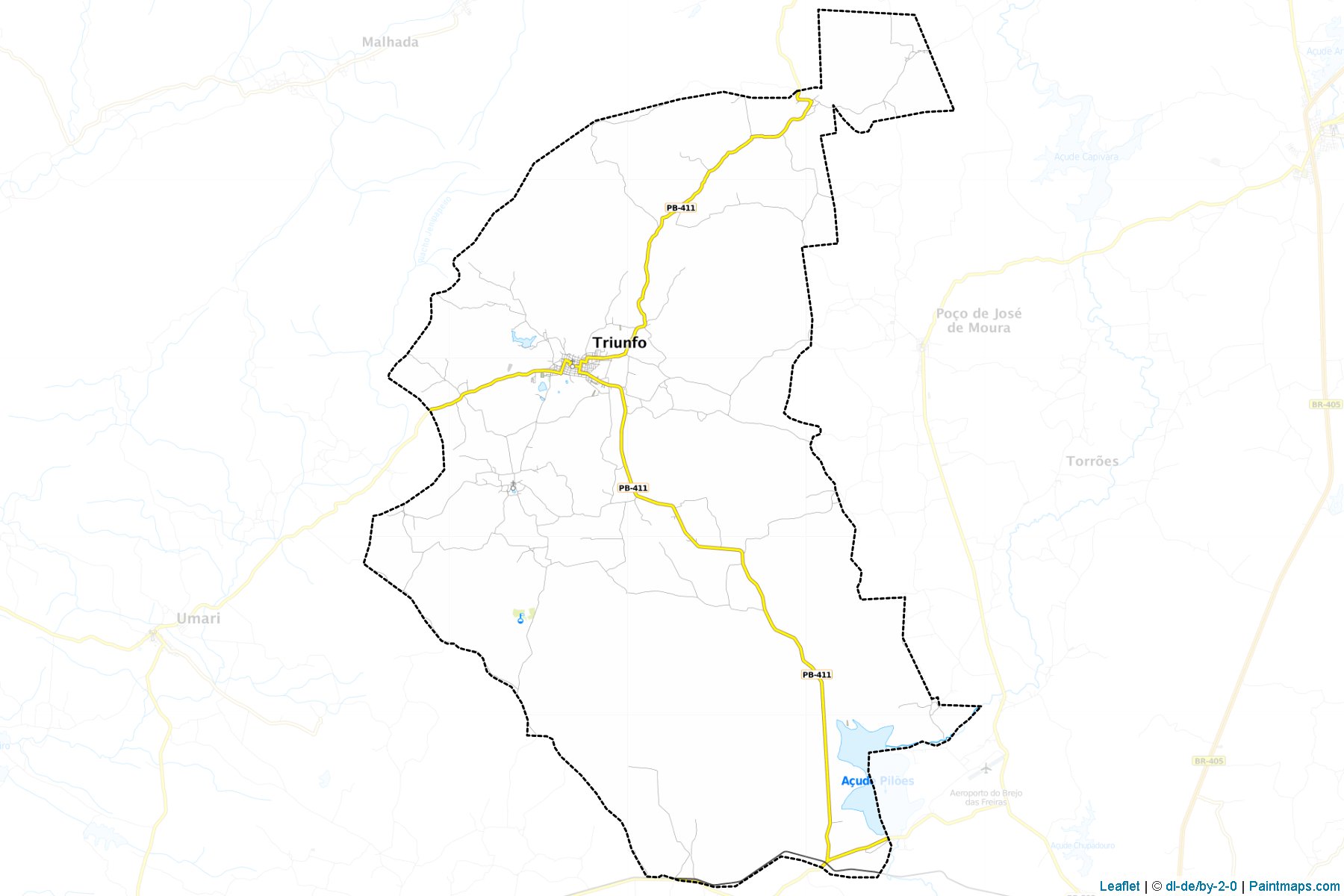 Muestras de recorte de mapas Triunfo (Paraiba)-1