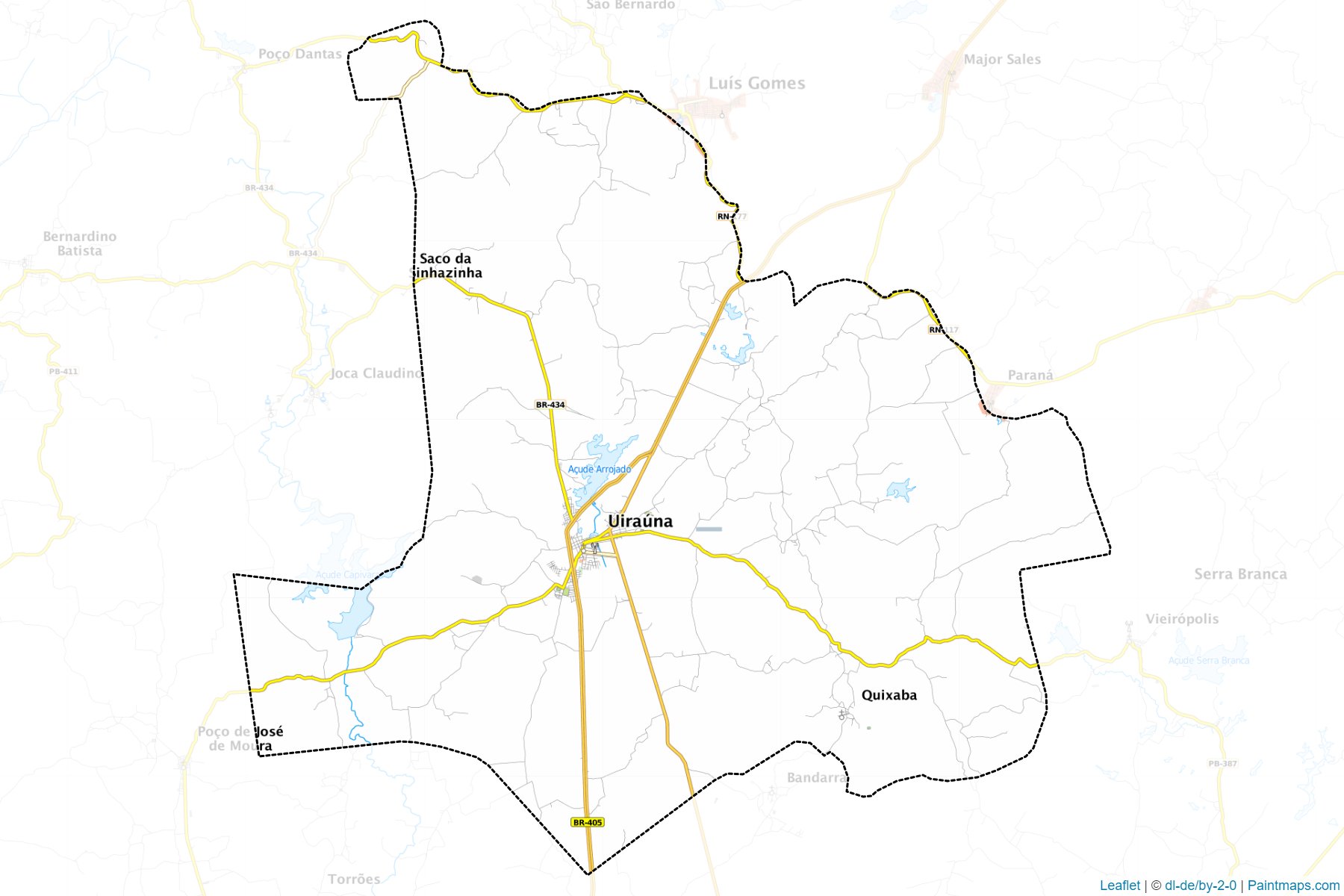 Muestras de recorte de mapas Uirauna (Paraiba)-1