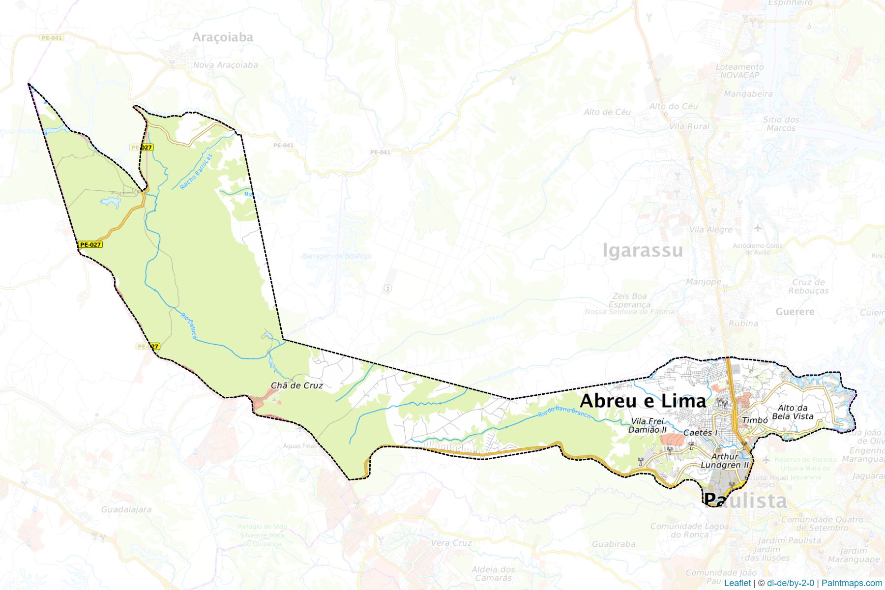 Muestras de recorte de mapas Abreu e Lima (Pernambuco)-1