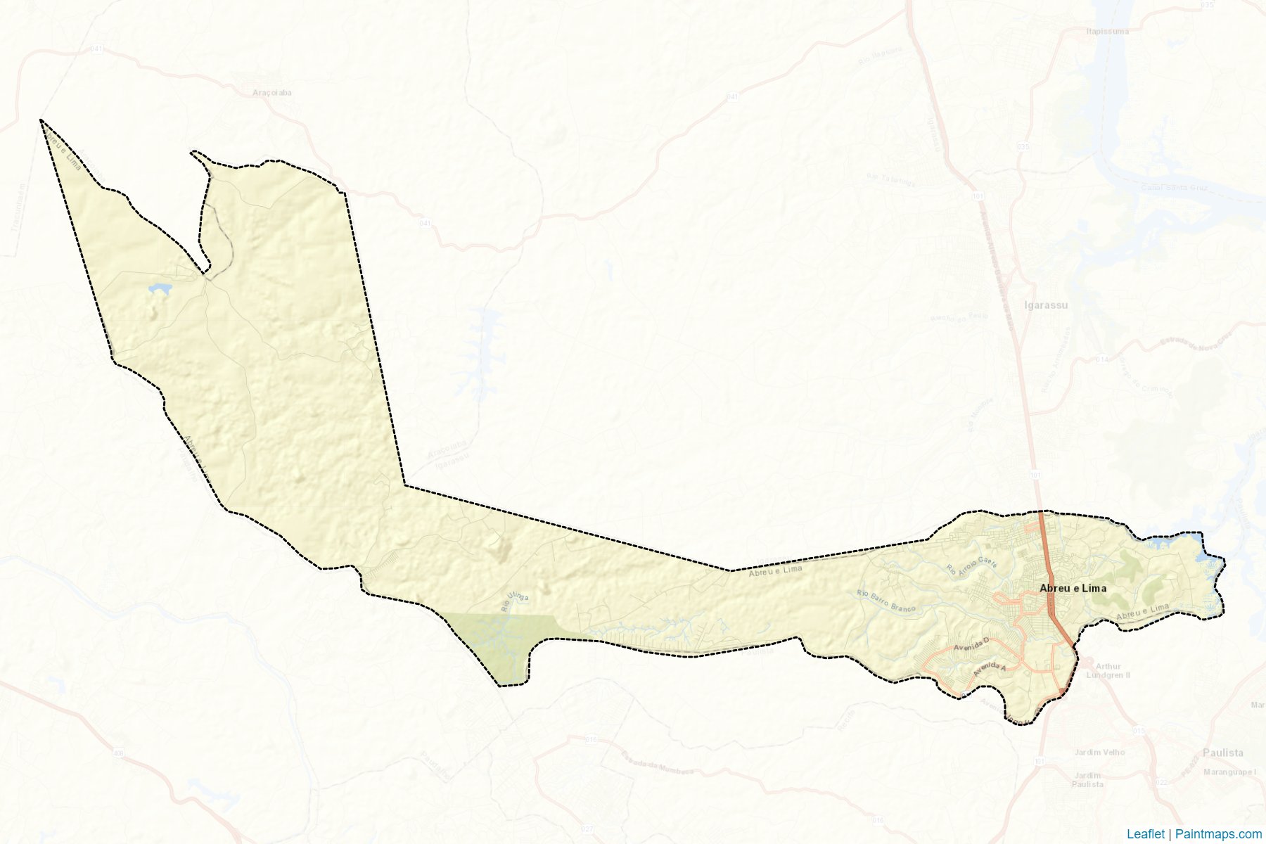 Muestras de recorte de mapas Abreu e Lima (Pernambuco)-2