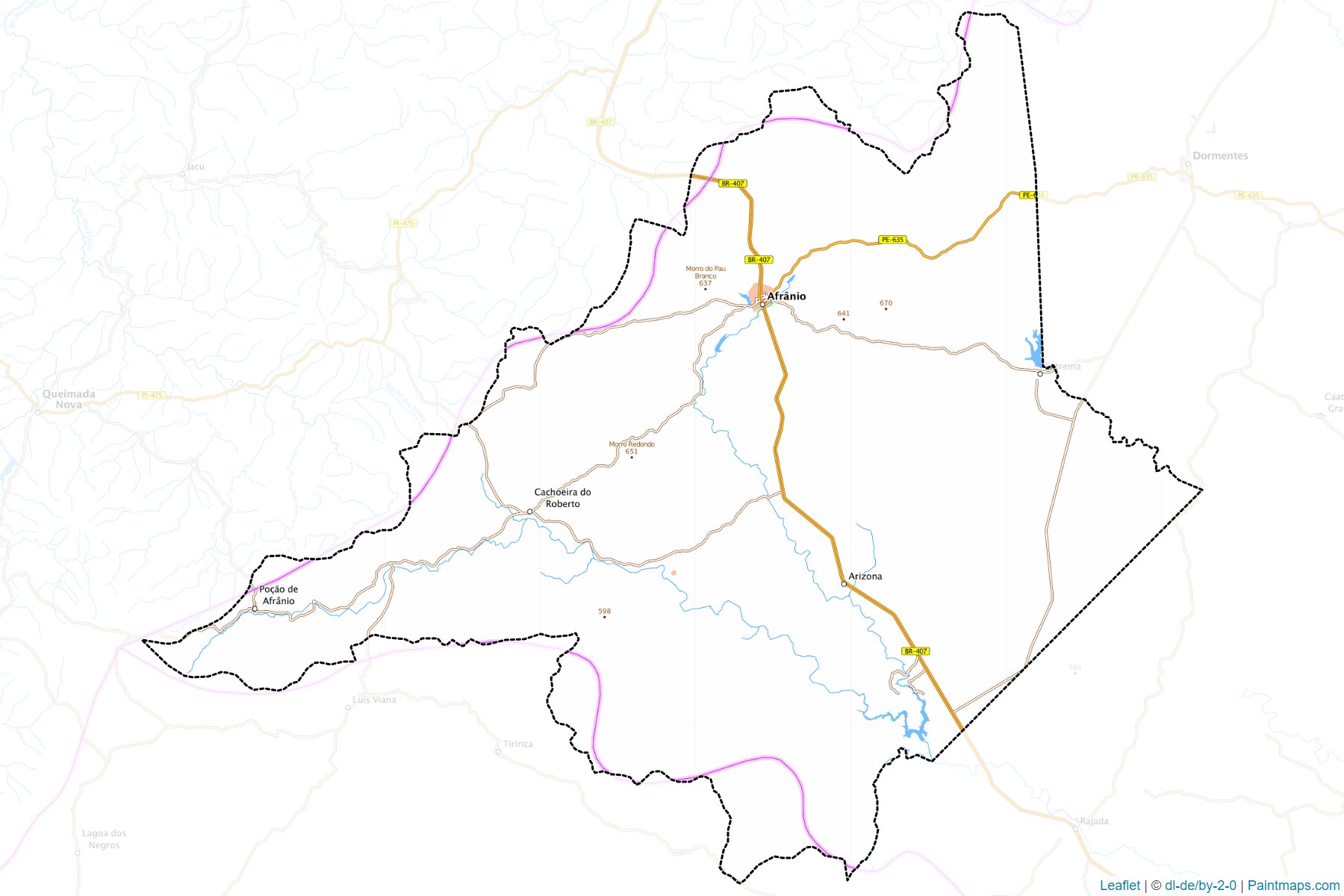 Afranio (Pernambuco) Map Cropping Samples-1