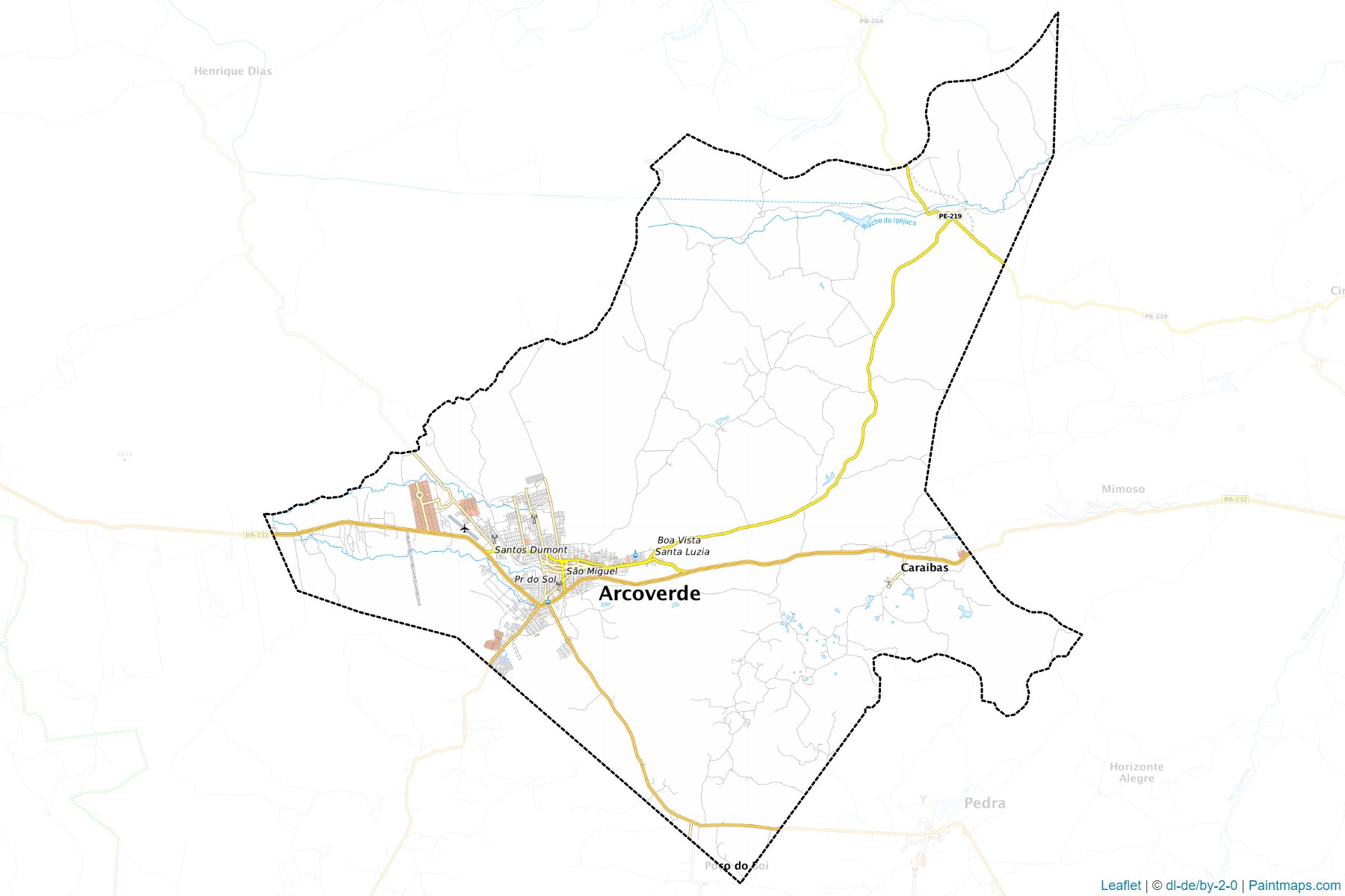 Arcoverde (Pernambuco) Map Cropping Samples-1