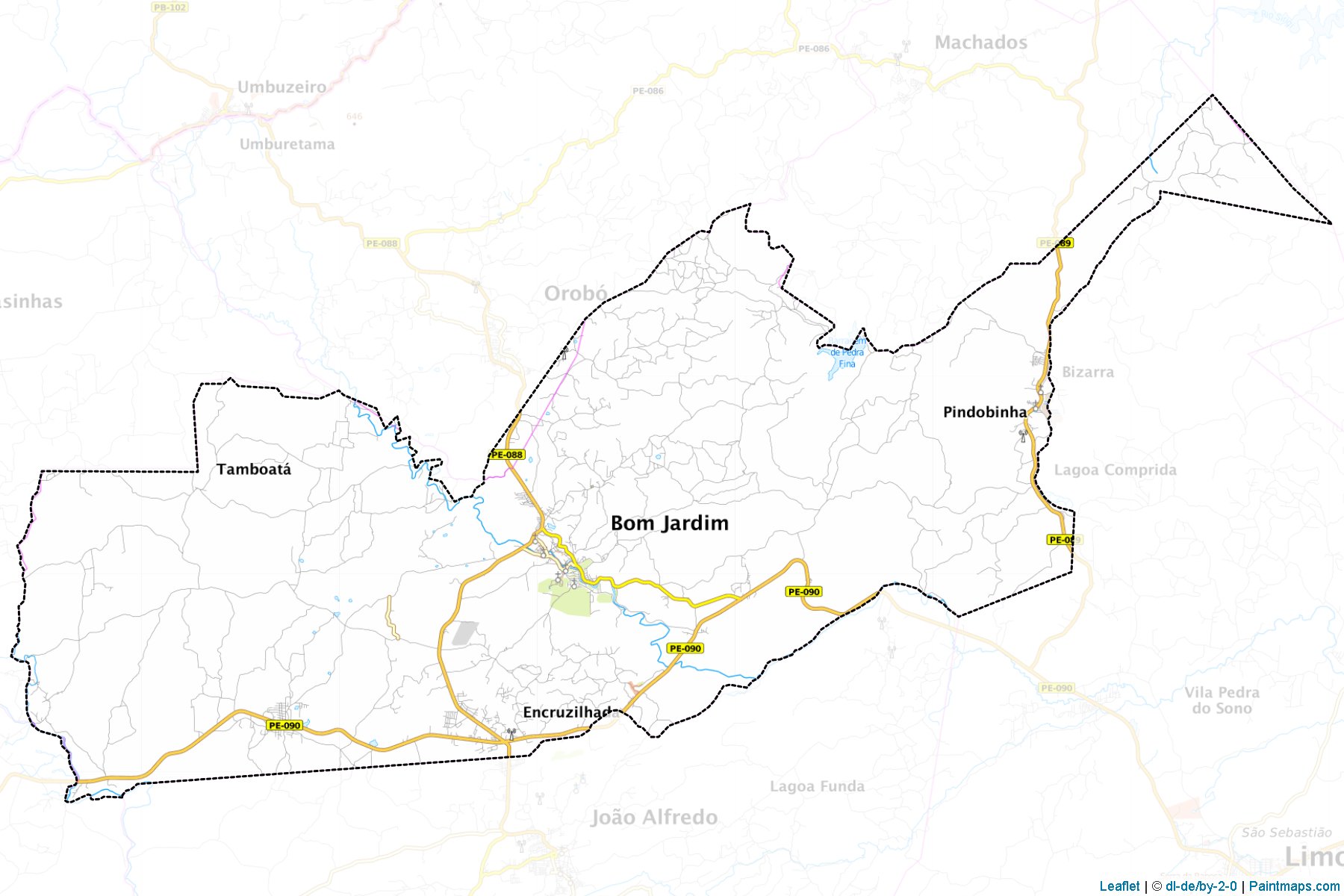 Bom Jardim (Pernambuco) Map Cropping Samples-1