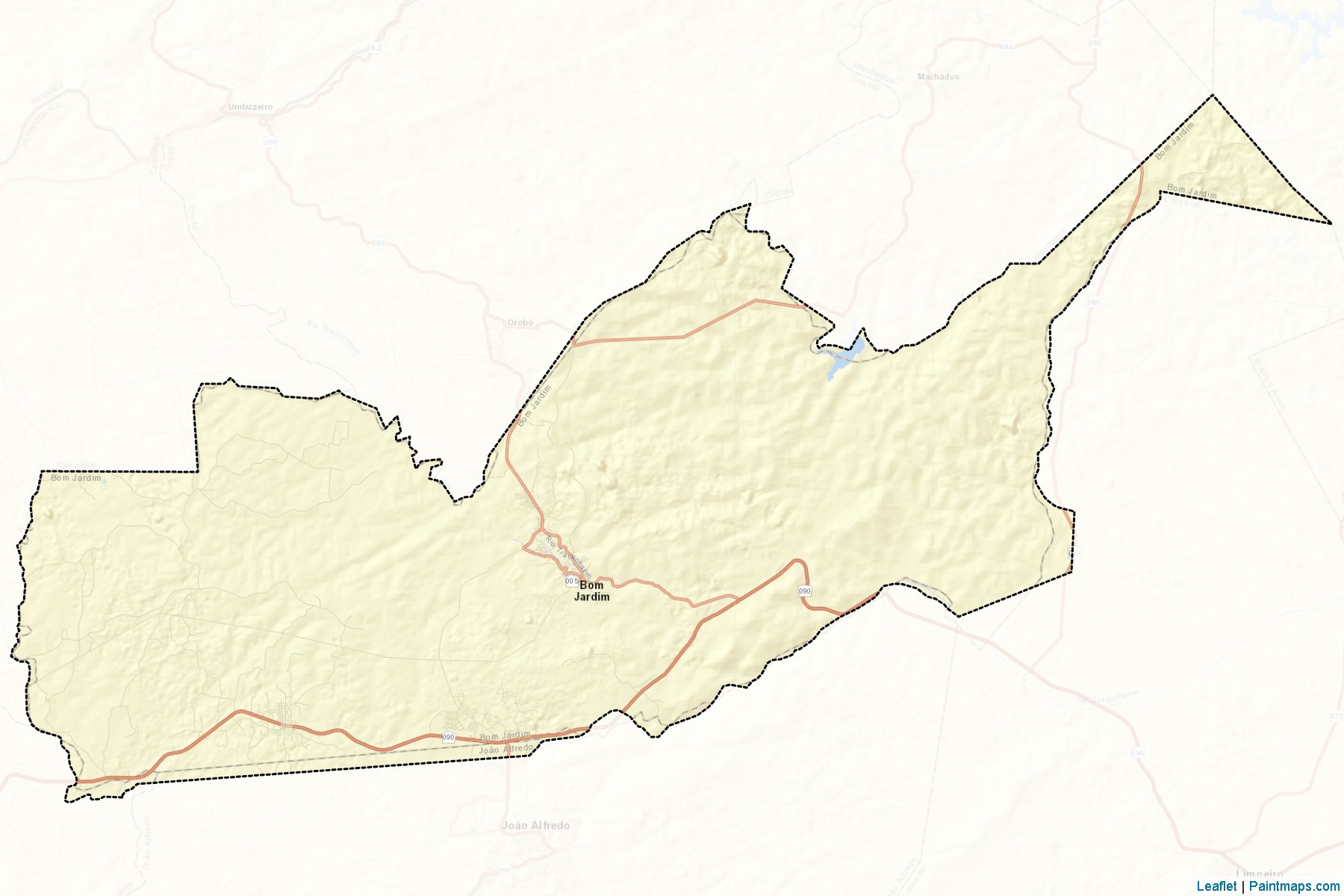 Bom Jardim (Pernambuco) Map Cropping Samples-2