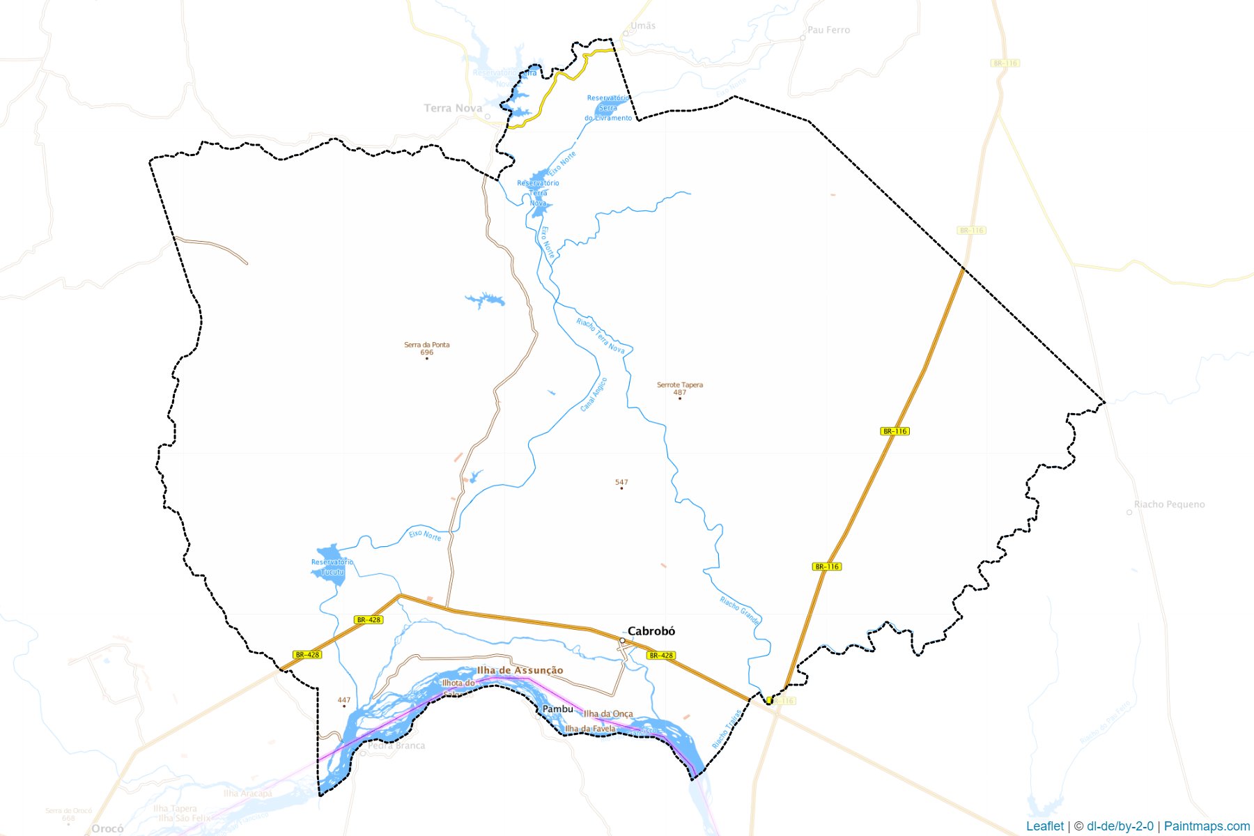 Cabrobo (Pernambuco) Map Cropping Samples-1