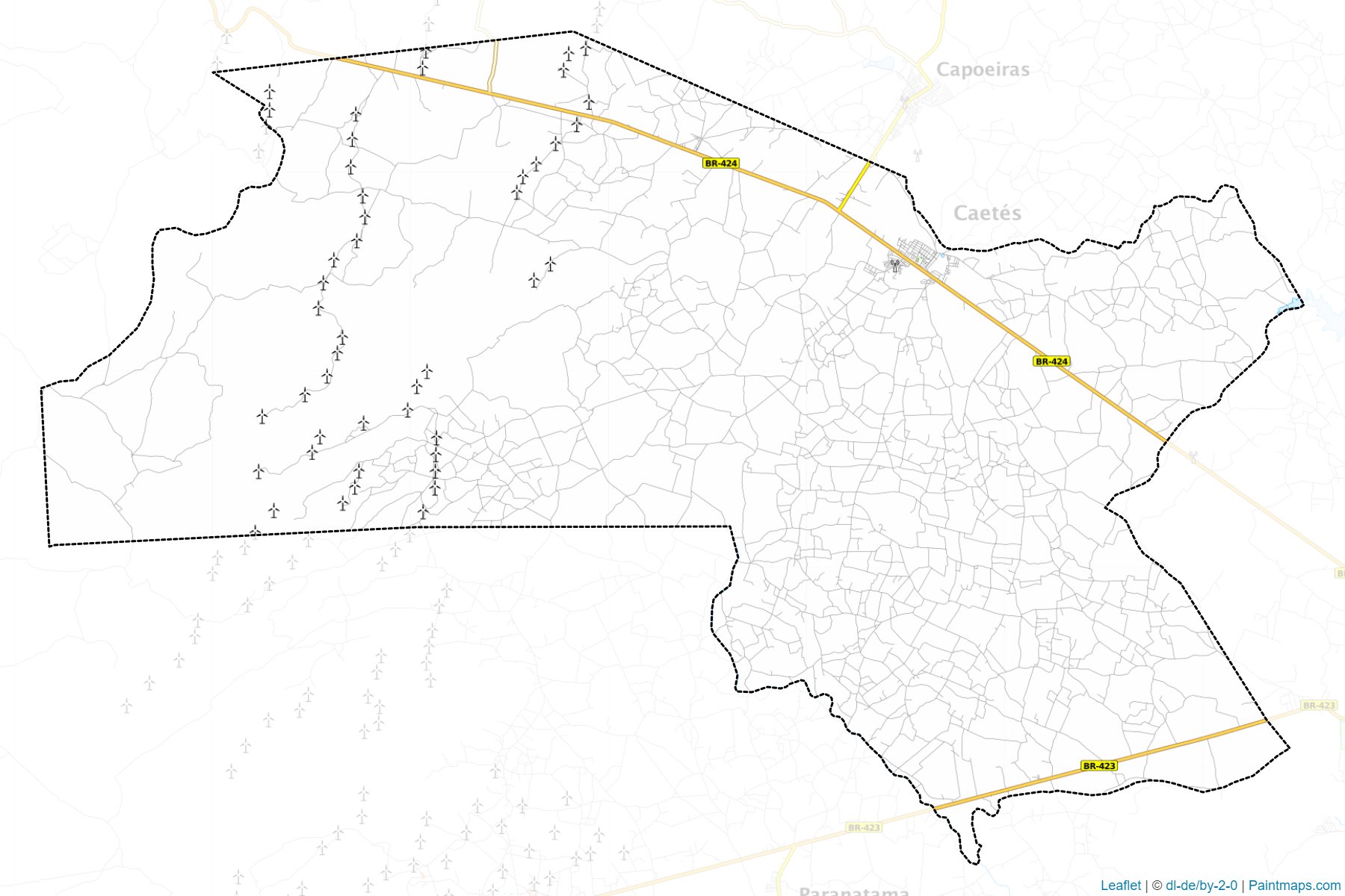 Caetes (Pernambuco) Map Cropping Samples-1