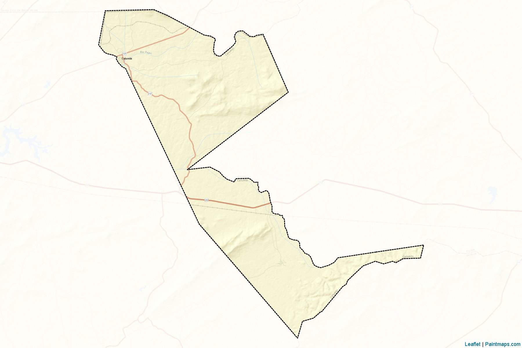 Muestras de recorte de mapas Calumbi (Pernambuco)-2