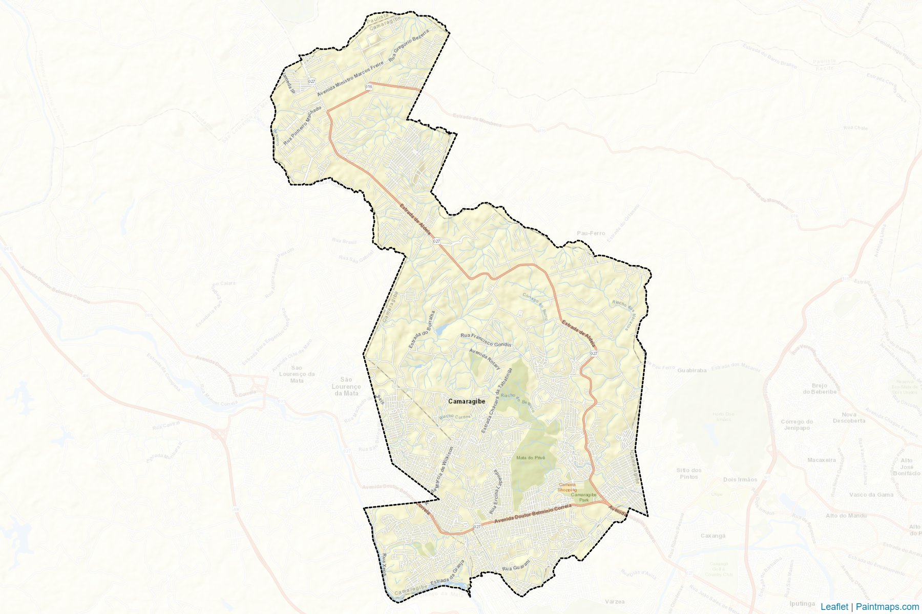 Camaragibe (Pernambuco) Map Cropping Samples-2