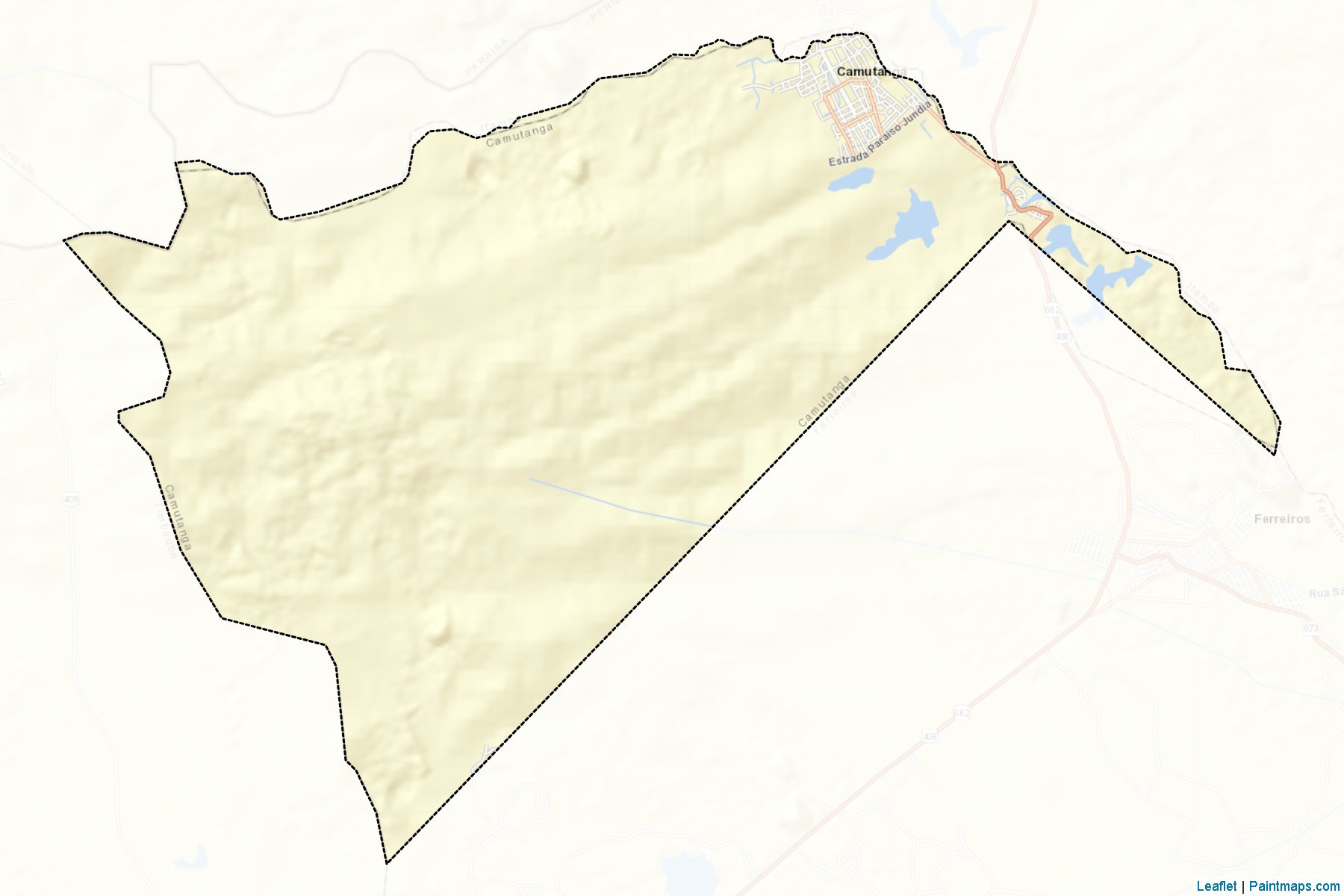 Camutanga (Pernambuco) Map Cropping Samples-2