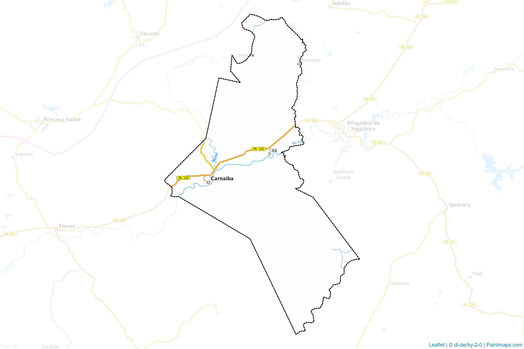 Muestras de recorte de mapas Carnaiba (Pernambuco)-1