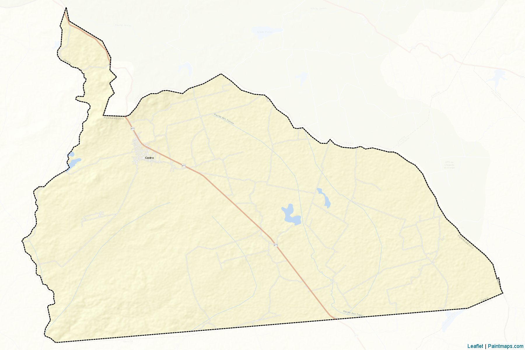Cedro (Pernambuco) Map Cropping Samples-2