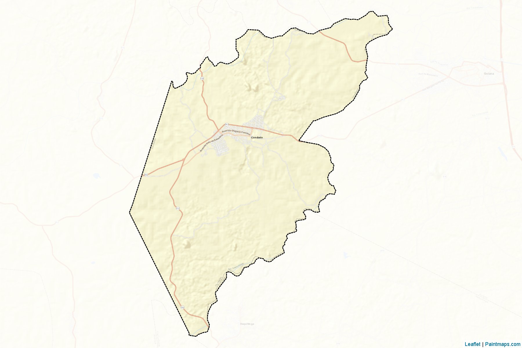 Muestras de recorte de mapas Condado (Pernambuco)-2