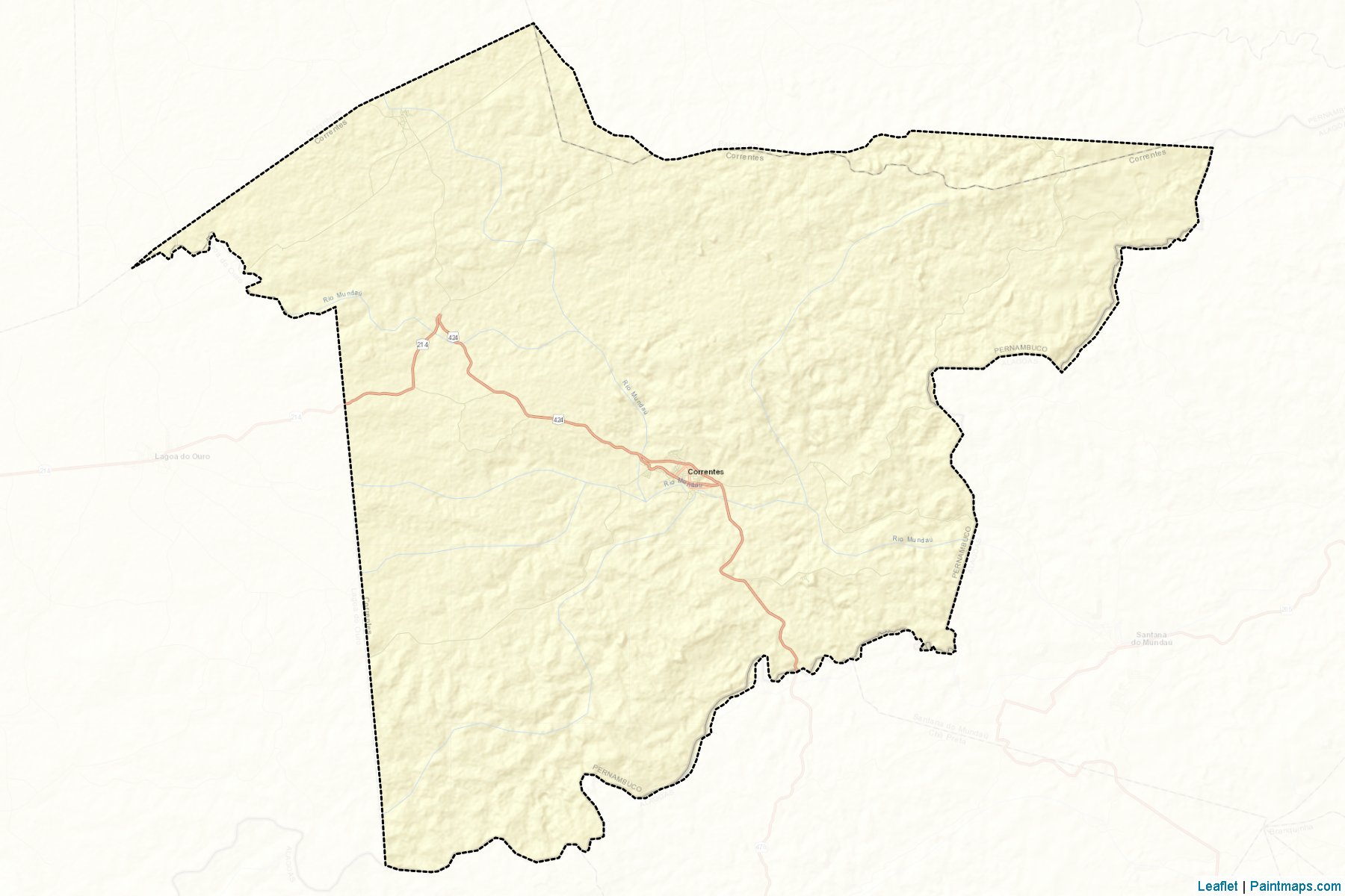 Correntes (Pernambuco) Haritası Örnekleri-2