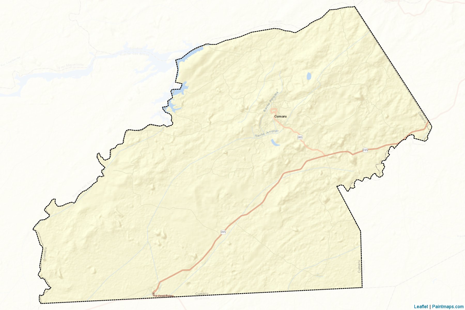 Muestras de recorte de mapas Cumaru (Pernambuco)-2