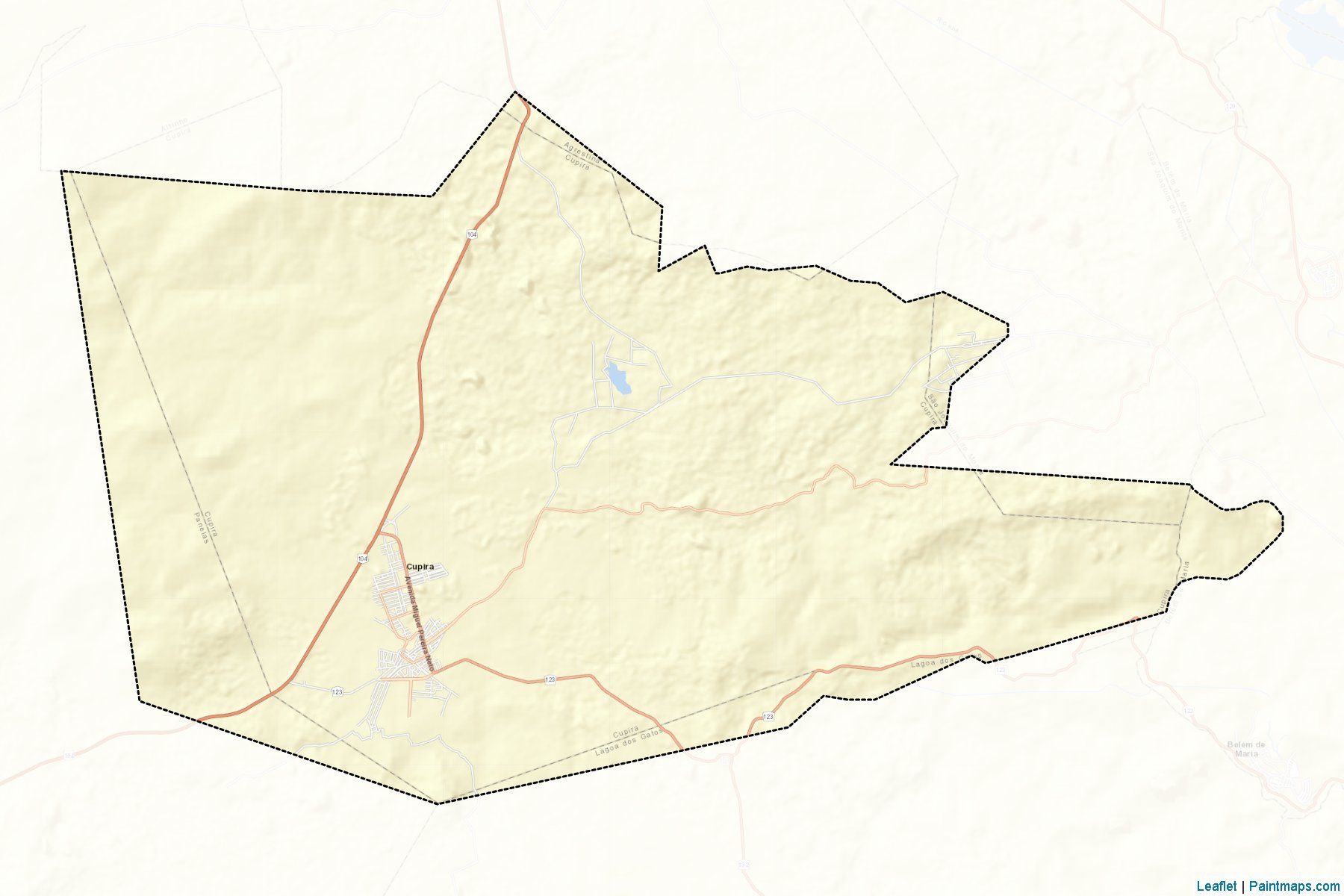 Cupira (Pernambuco) Map Cropping Samples-2