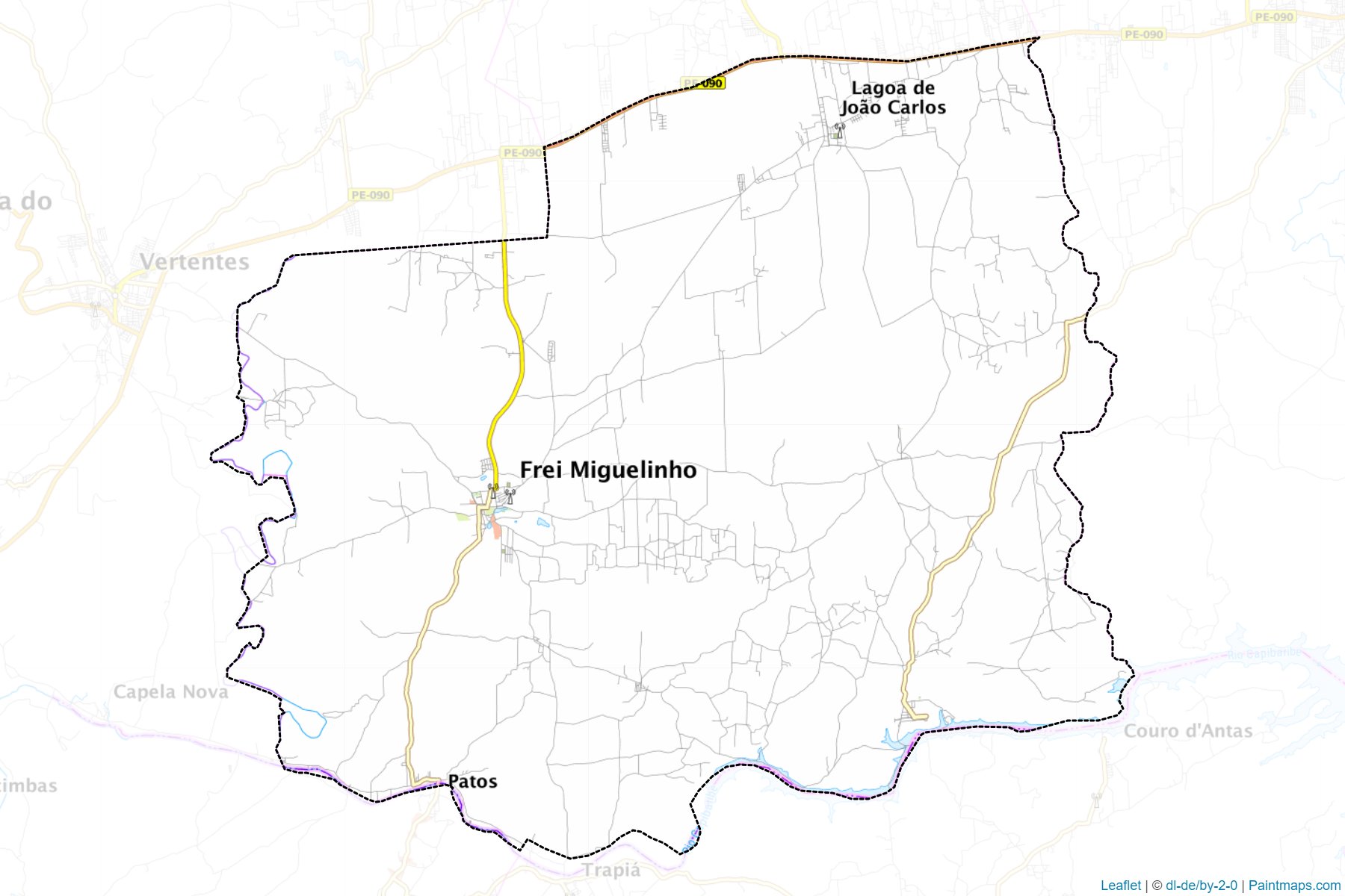 Frei Miguelinho (Pernambuco) Map Cropping Samples-1