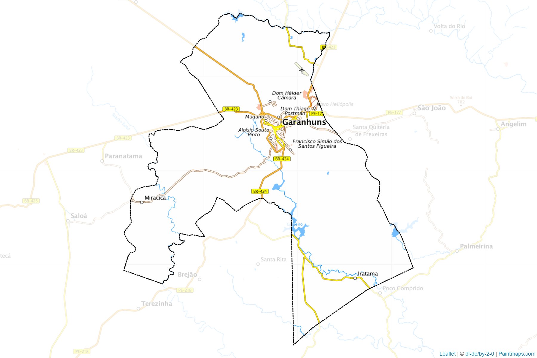 Garanhuns (Pernambuco) Map Cropping Samples-1