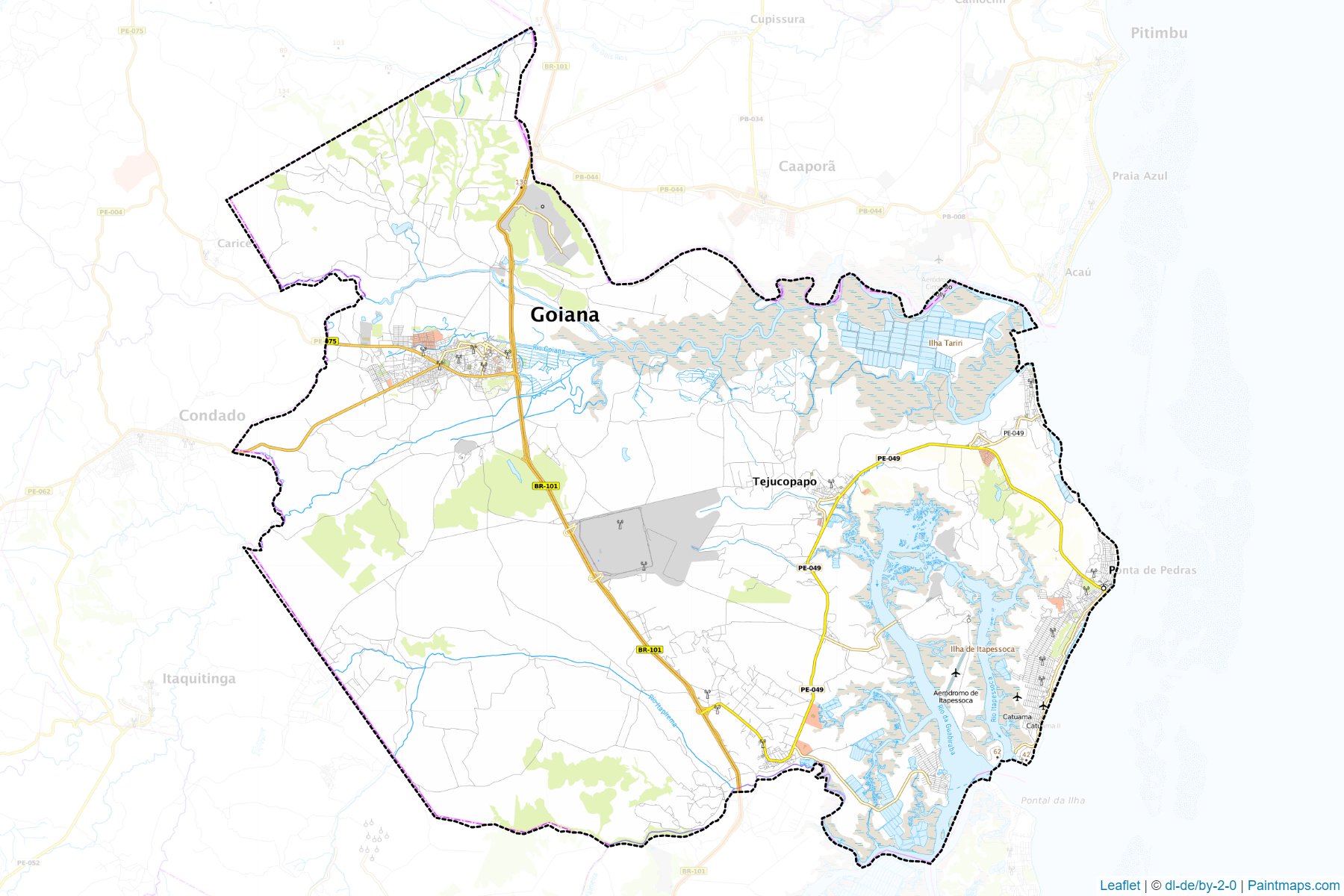 Goiana (Pernambuco) Haritası Örnekleri-1