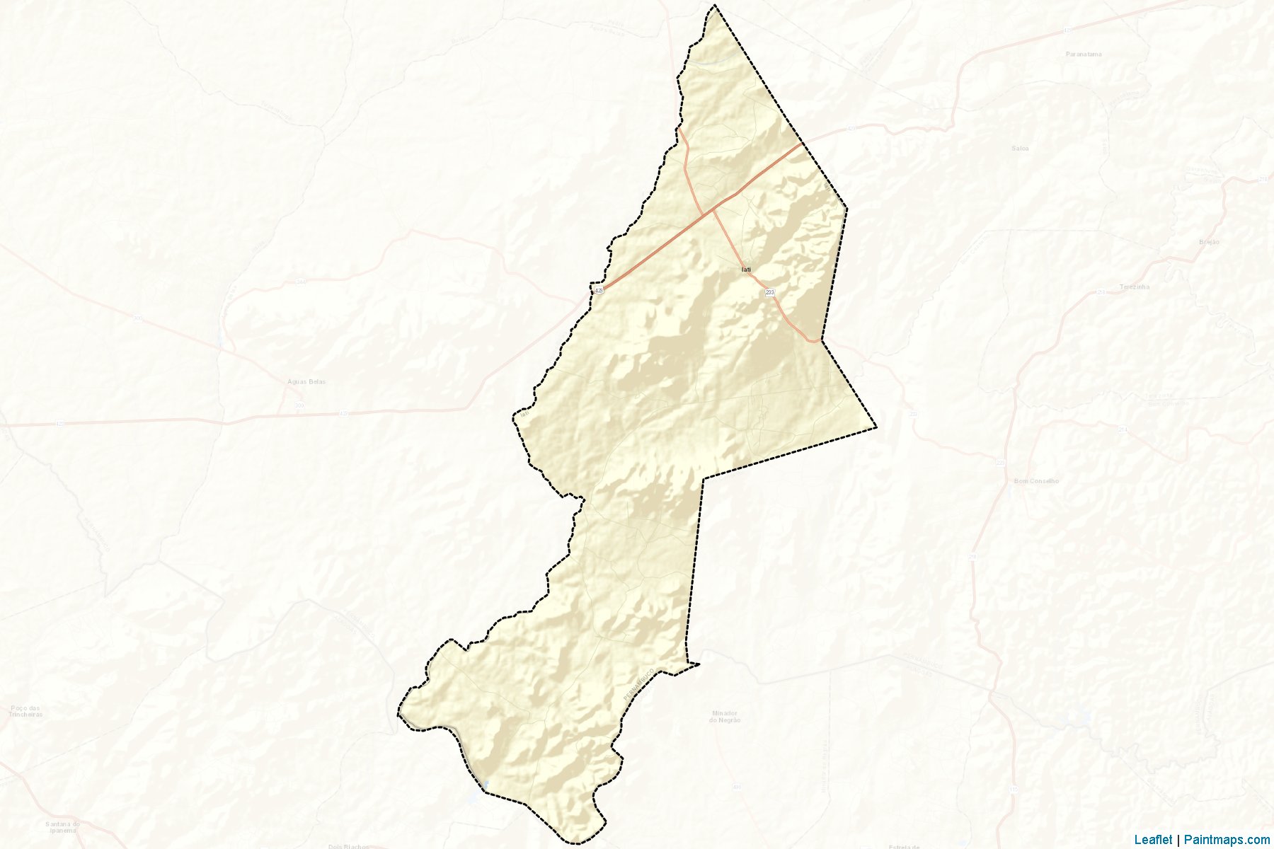 Muestras de recorte de mapas Iati (Pernambuco)-2