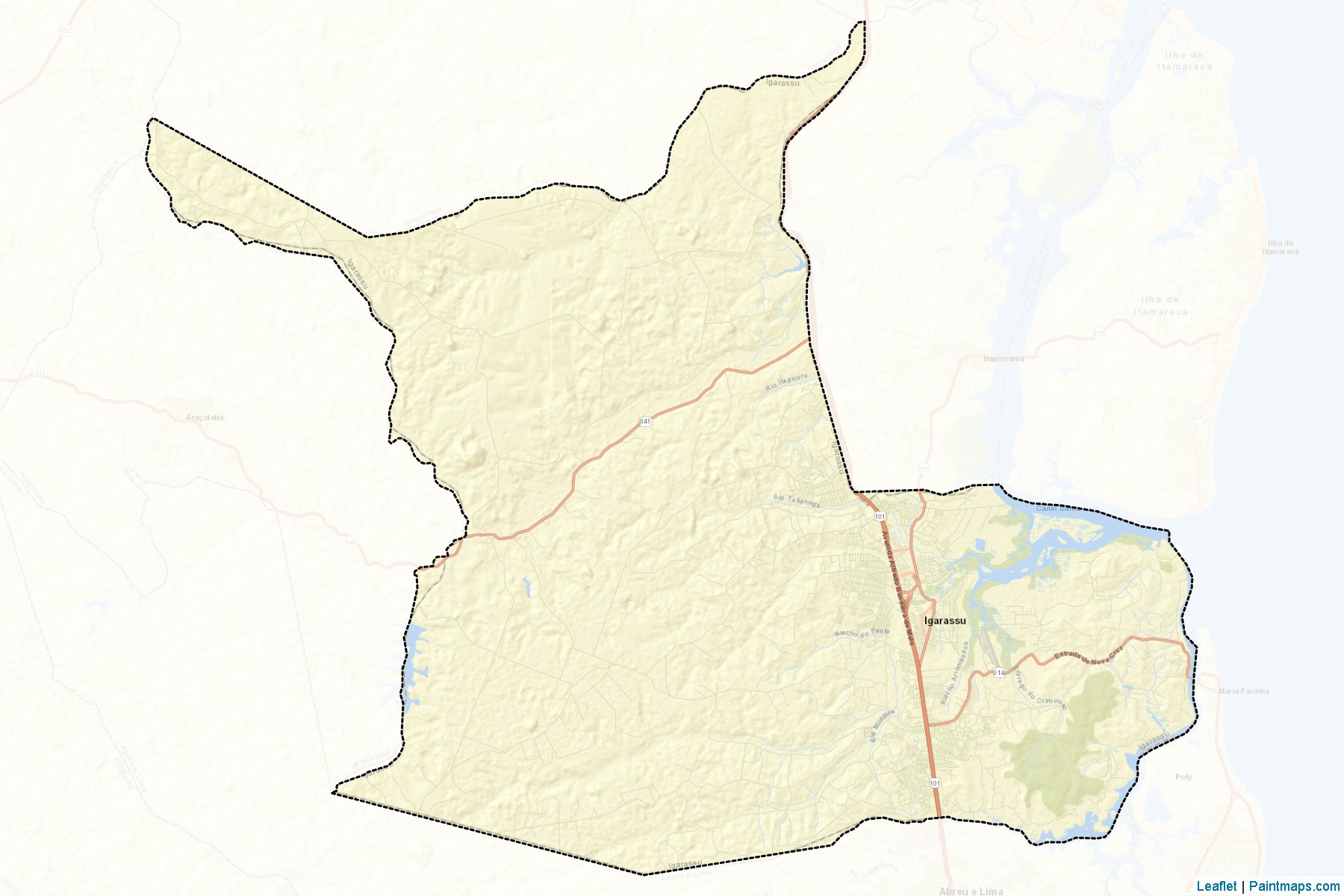 Muestras de recorte de mapas Igarassu (Pernambuco)-2