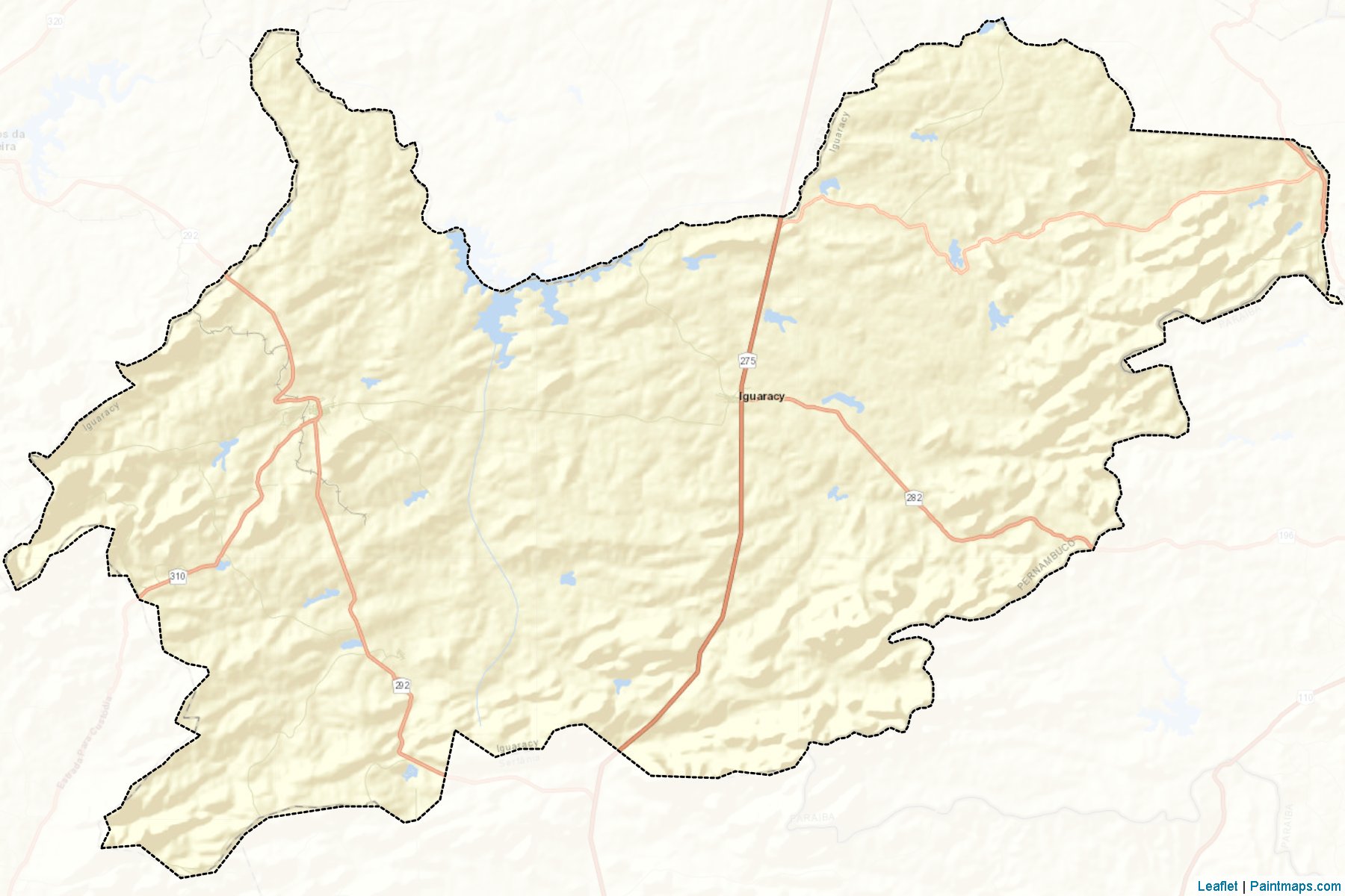 Muestras de recorte de mapas Iguaracy (Pernambuco)-2