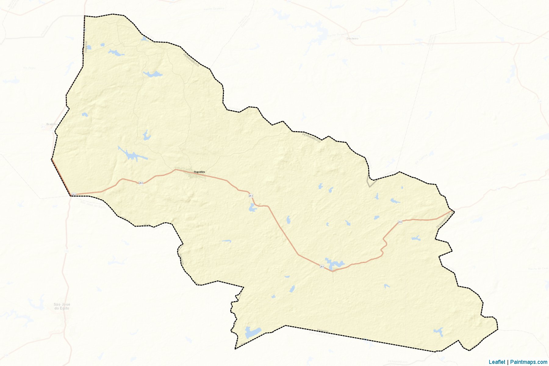 Itapetim (Pernambuco) Map Cropping Samples-2